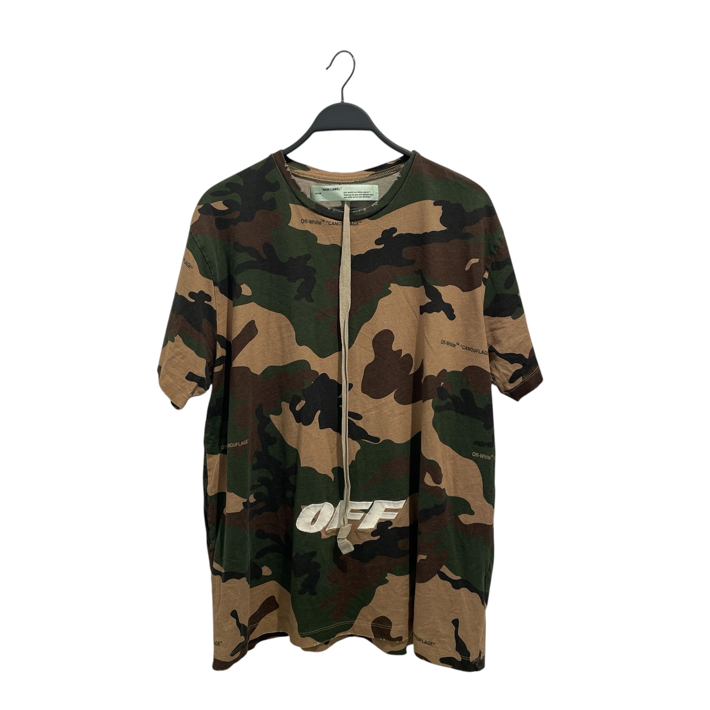 OFF-WHITE/T-Shirt/S/Cotton/MLT/Camouflage/ view 1