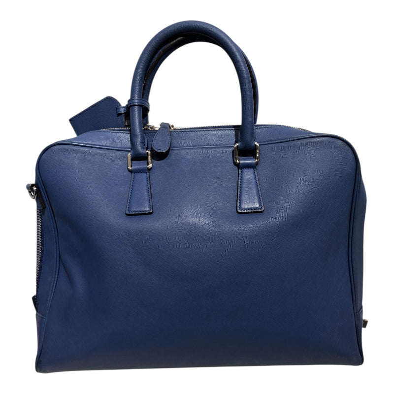 MCM/Briefcase/OS/Leather/BLU/
