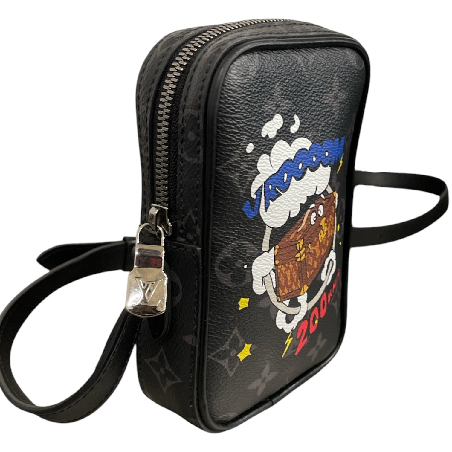 LOUIS VUITTON/Cross Body Bag/Leather/BLK/Danube PPM Trunk Cartoon Bag view 6