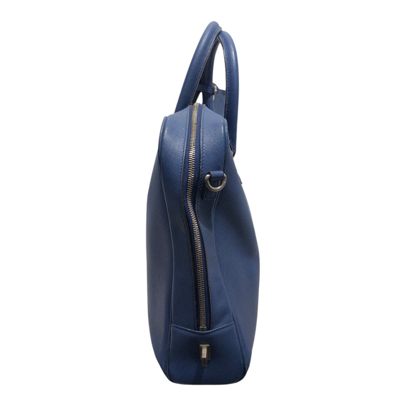 MCM/Briefcase/OS/Leather/BLU/