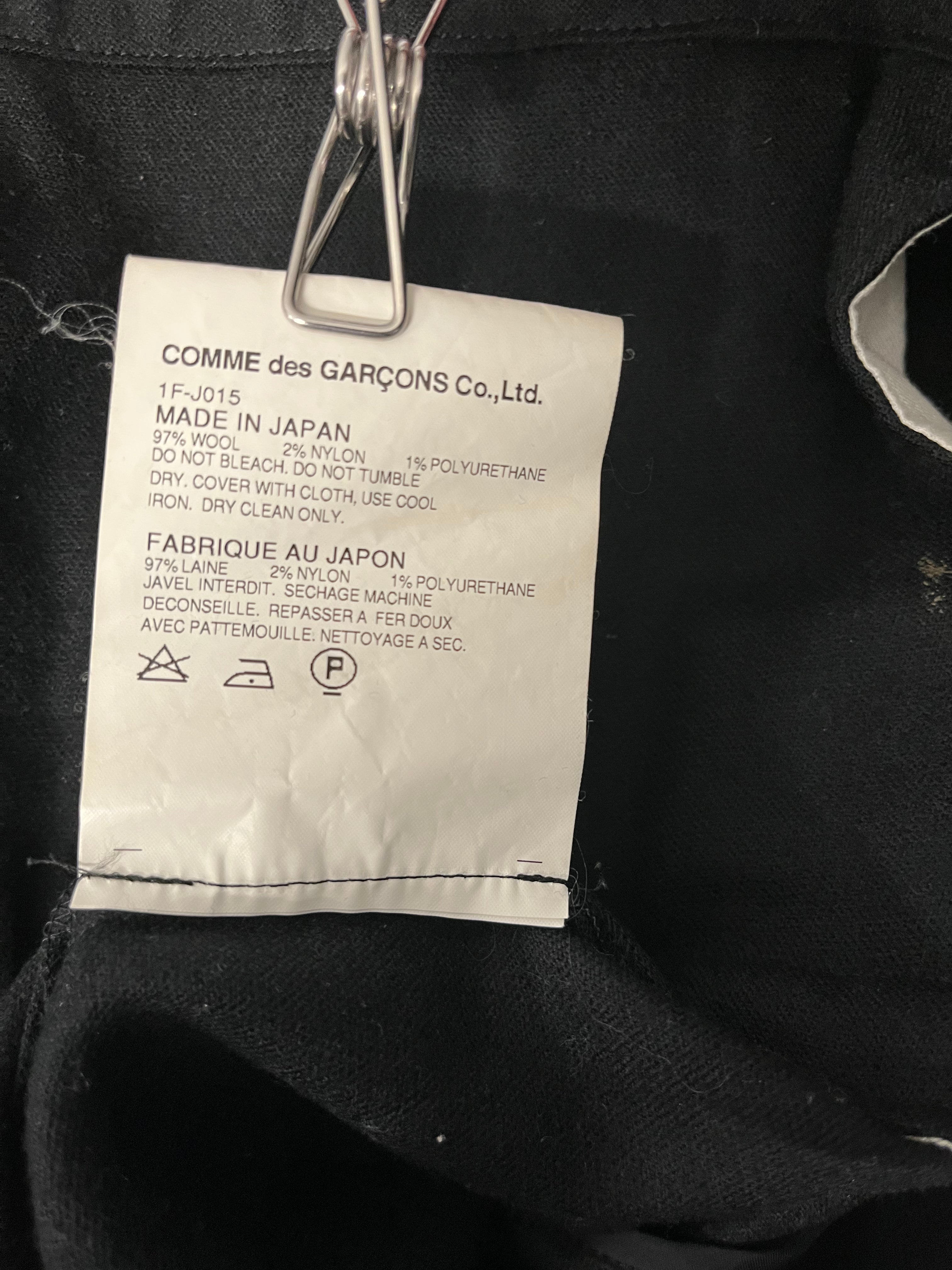 BLACK COMME des GARCONS/Jacket/M/Cotton/BLK/HOODED BLAZER view 3