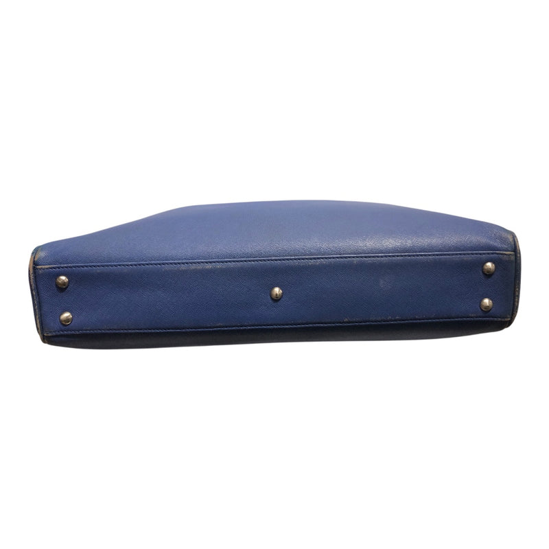MCM/Briefcase/OS/Leather/BLU/