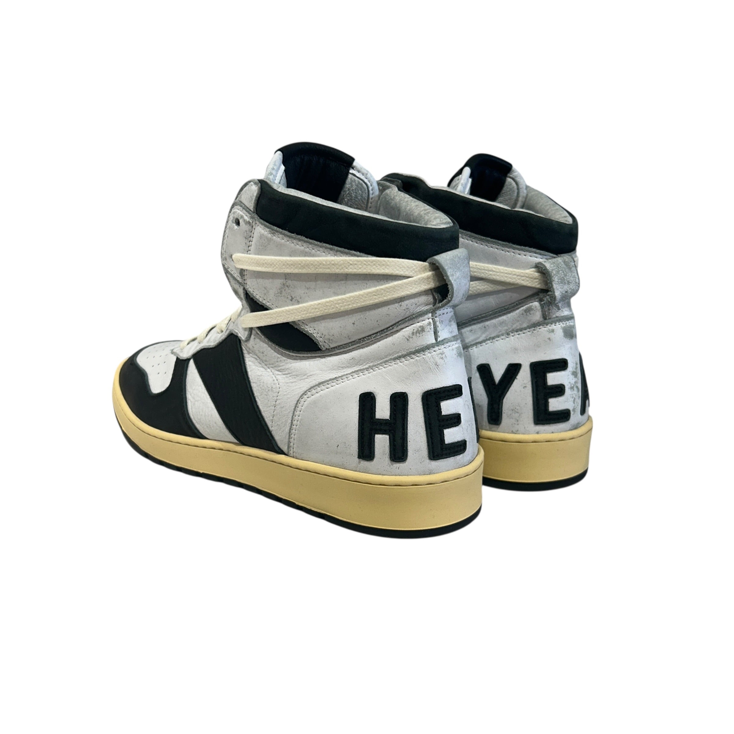 RHUDE/Hi-Sneakers/US 8/Leather/WHT/Rhecess view 2