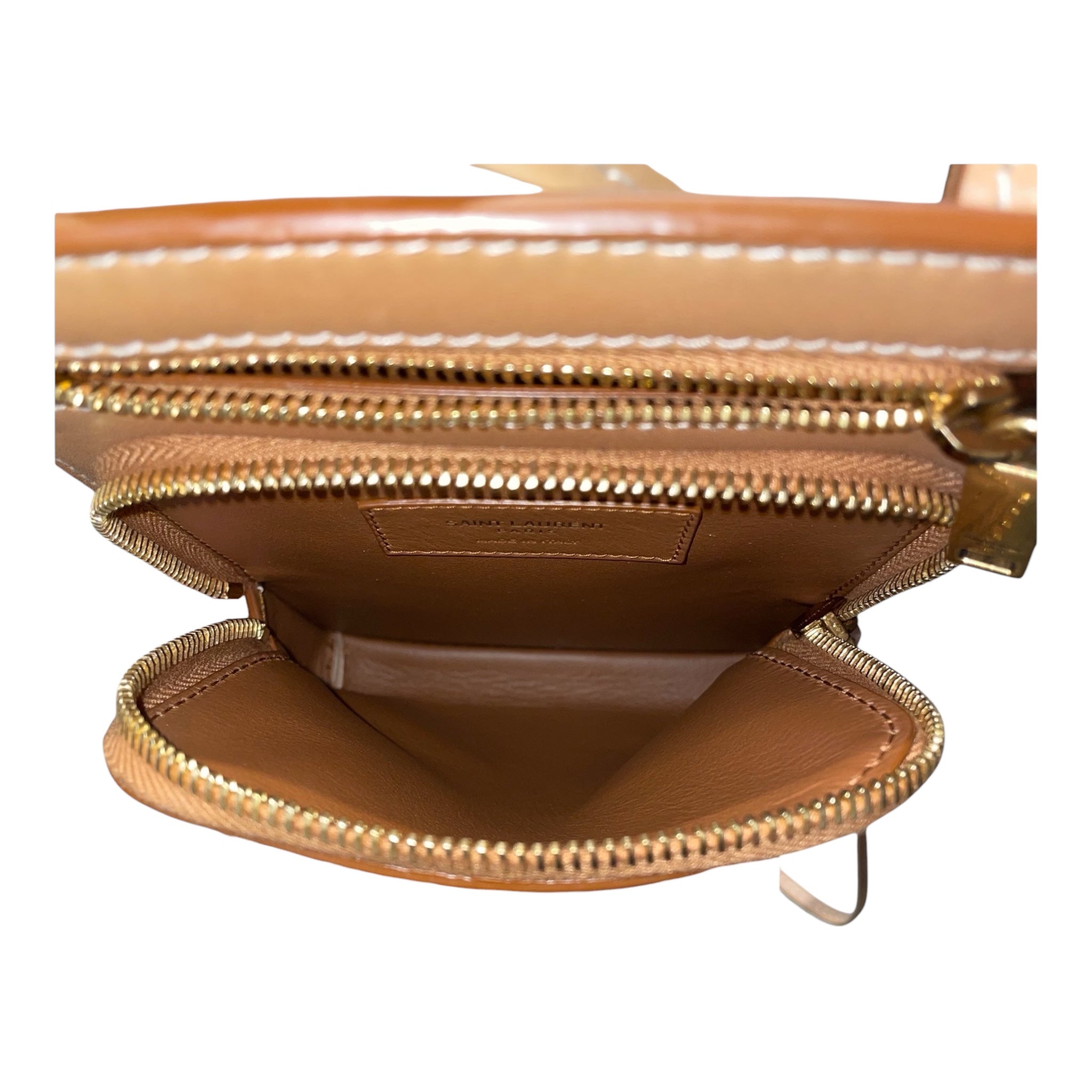 SAINT LAURENT/Cross Body Bag/Leather/BEG/SMALL CROSSBODY BA view 5