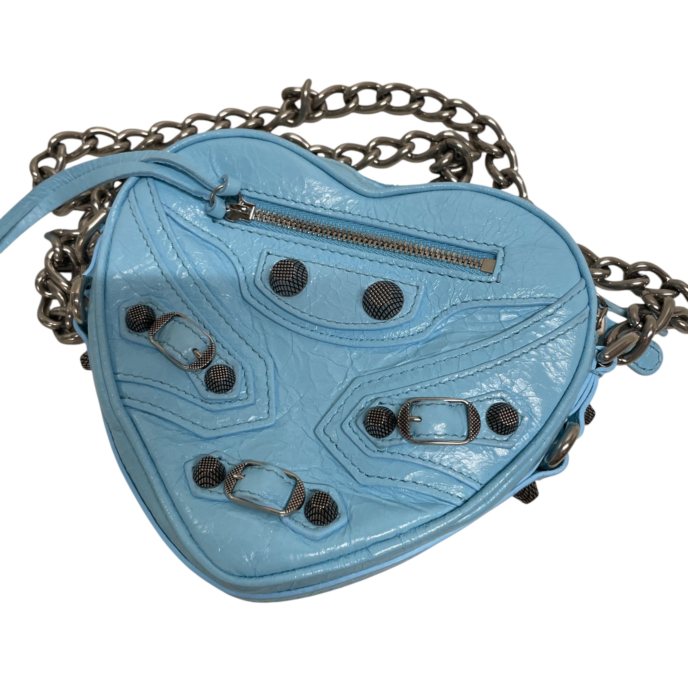 BALENCIAGA/Cross Body Bag/Leather/BLU/HEART/MINI/722781 view 1