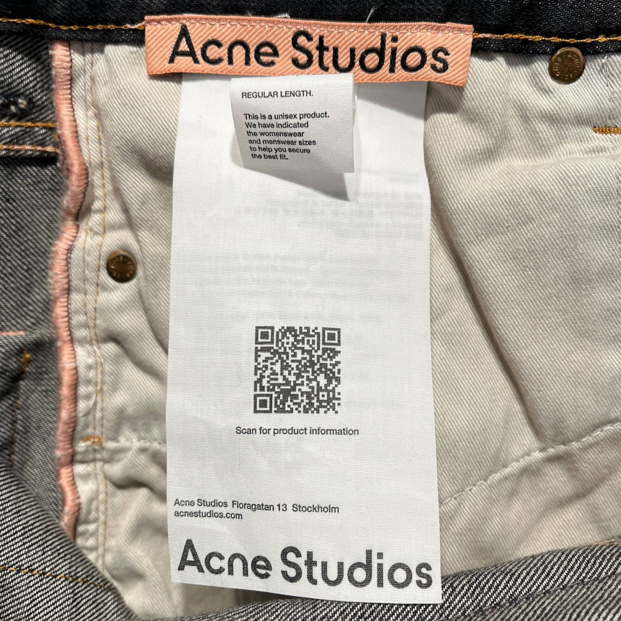 Acne Studios/Pants/L/Denim/BLK/1981 TRAFALGAR view 3