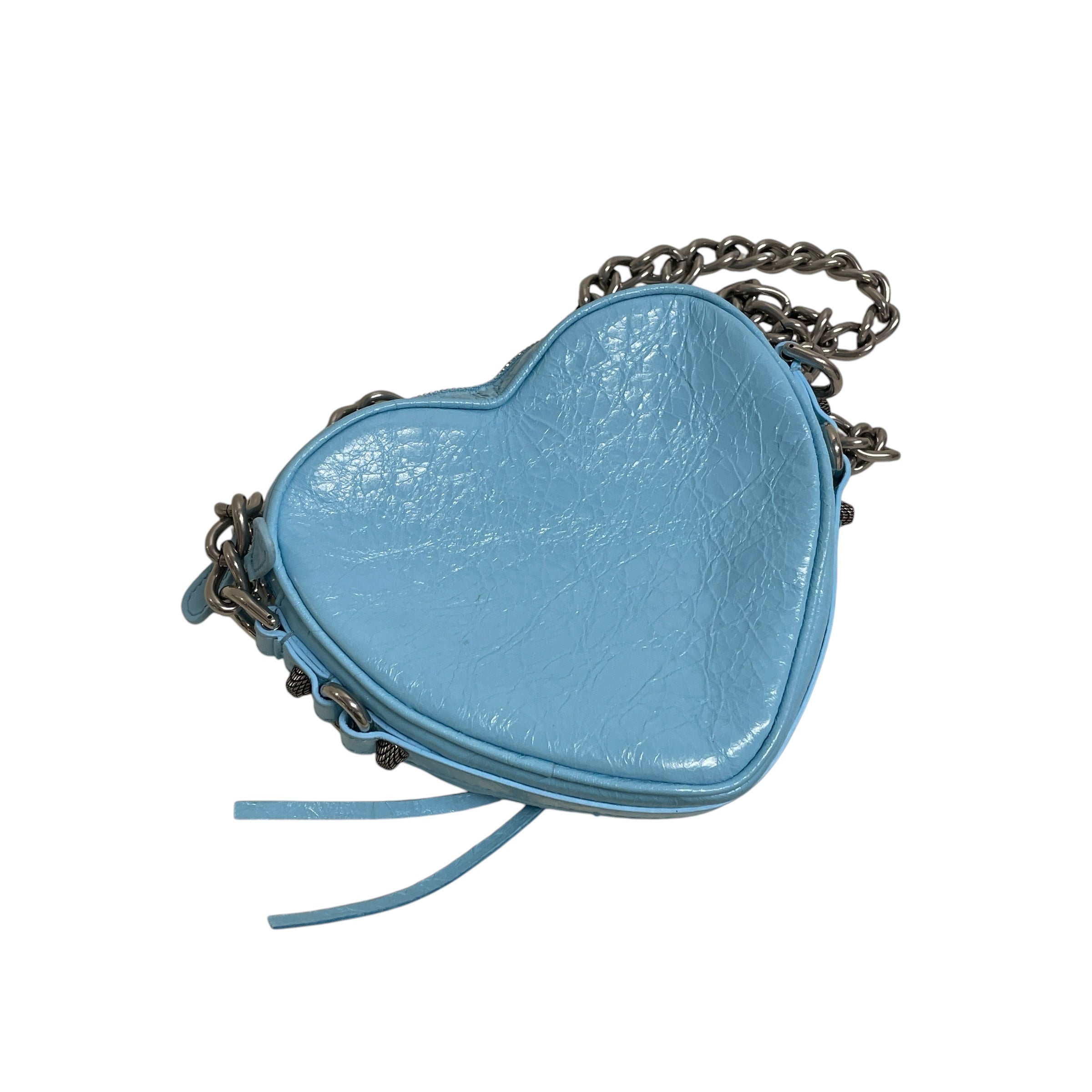 BALENCIAGA/Cross Body Bag/Leather/BLU/HEART/MINI/722781 view 2