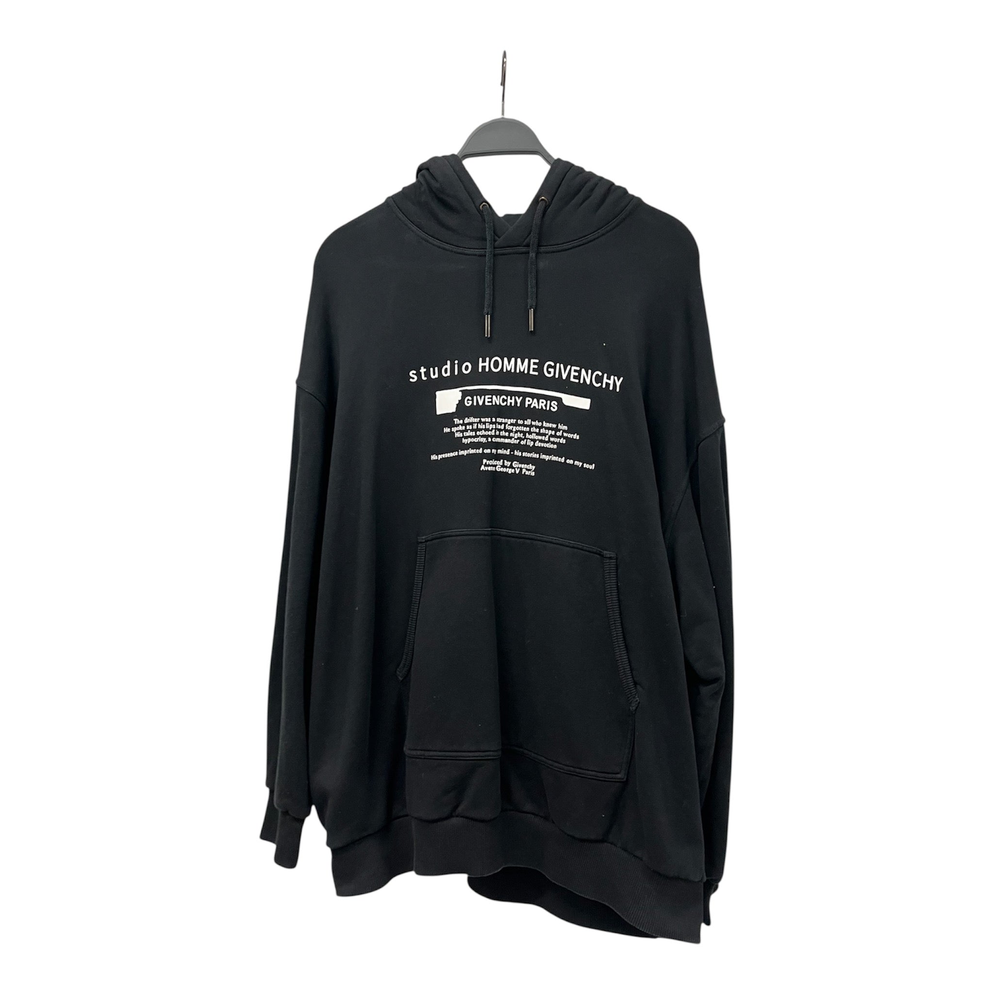 GIVENCHY/Hoodie/M/Cotton/BLK/Oversize/STUDIO HOMME view 1