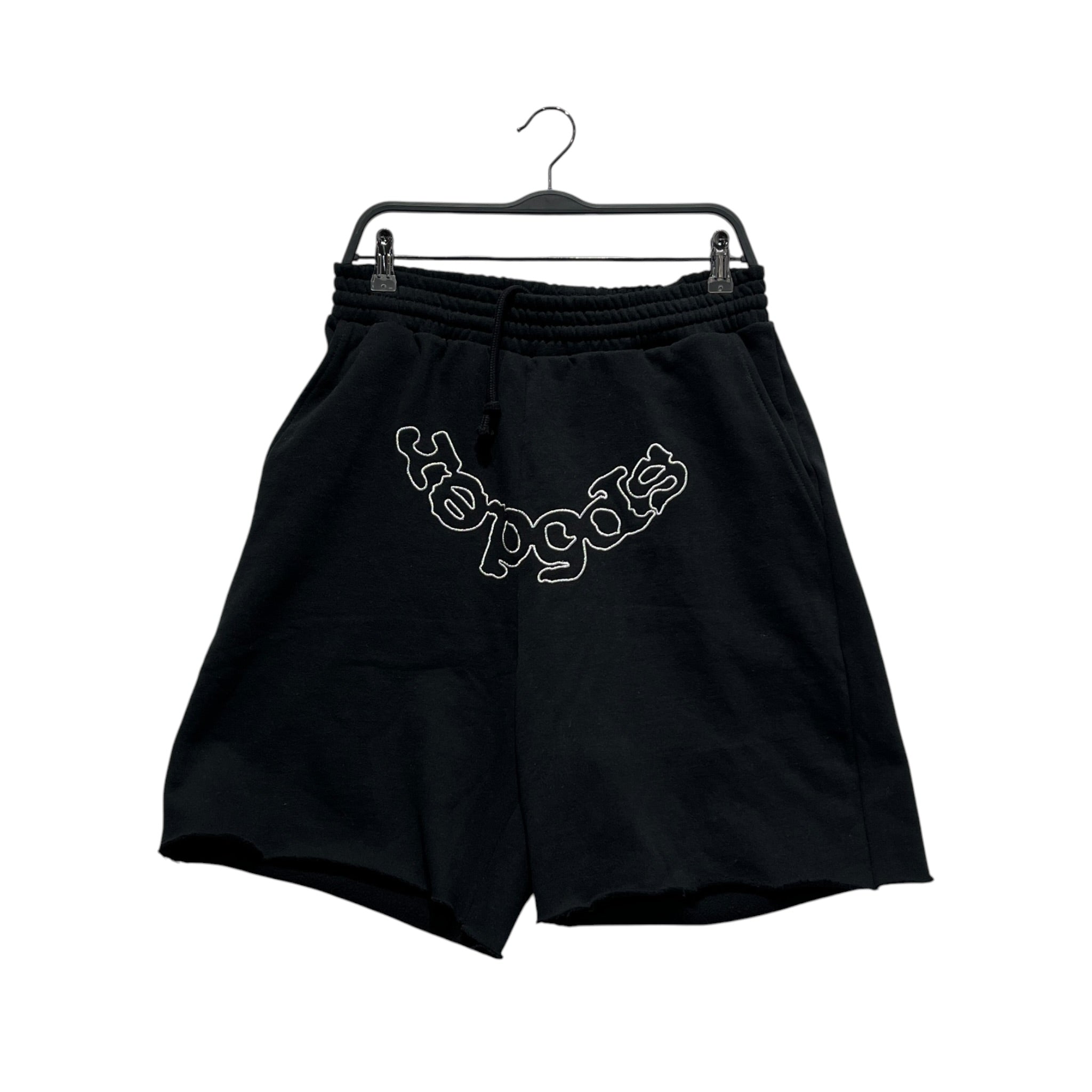 Sp5der/Shorts/L/Cotton/BLK/FRONT EMBROIDERED GRAPHIC view 1