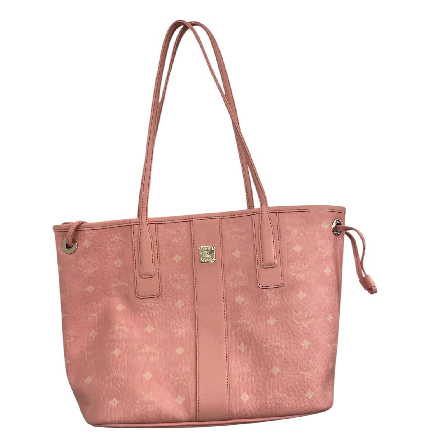 MCM/Tote Bag/Leather/PNK/Pink Visetos Tote w/ Pouch view 1
