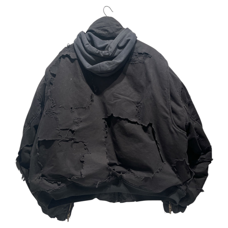 BALENCIAGA/Military Jkt/XL/Denim/BLK/REVERSIBLE