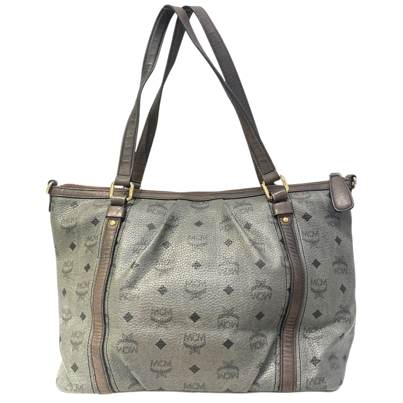 MCM/Hand Bag/Monogram/GRY/mcm viseto gray handbag