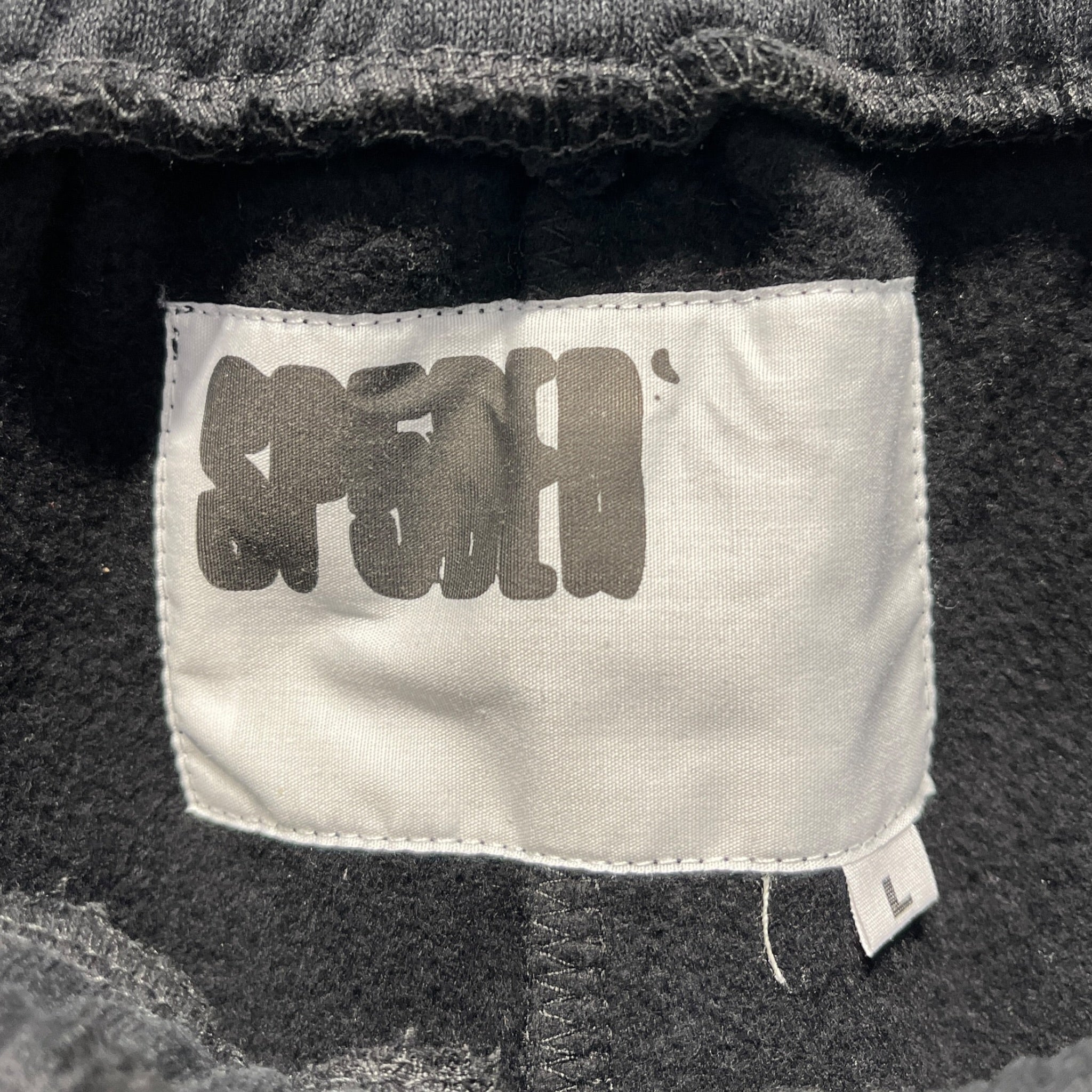 Sp5der/Shorts/L/Cotton/BLK/FRONT EMBROIDERED GRAPHIC view 3