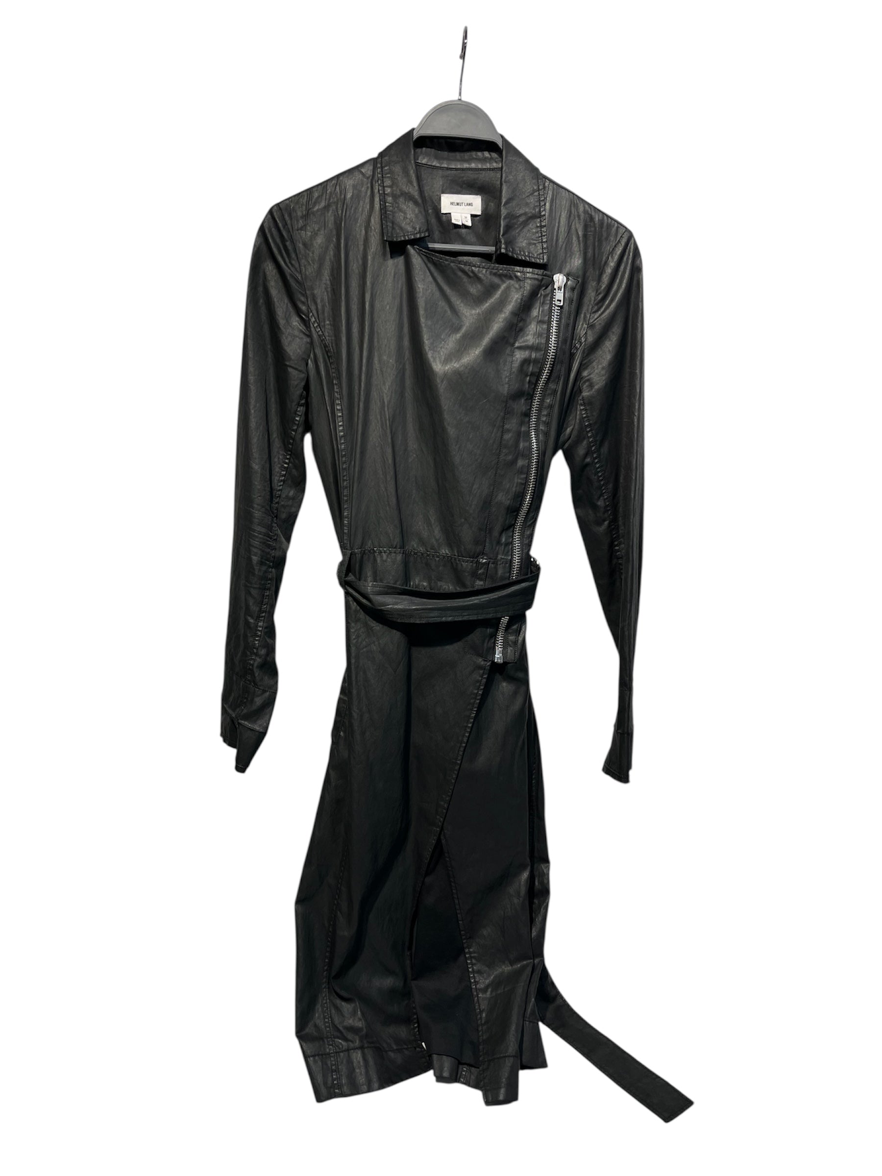 Helmut Lang/Trench Coat/M/Cotton/BLK/ view 1