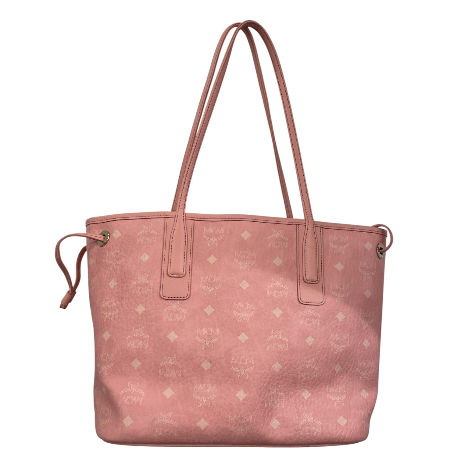 MCM/Tote Bag/Leather/PNK/Pink Visetos Tote w/ Pouch view 2