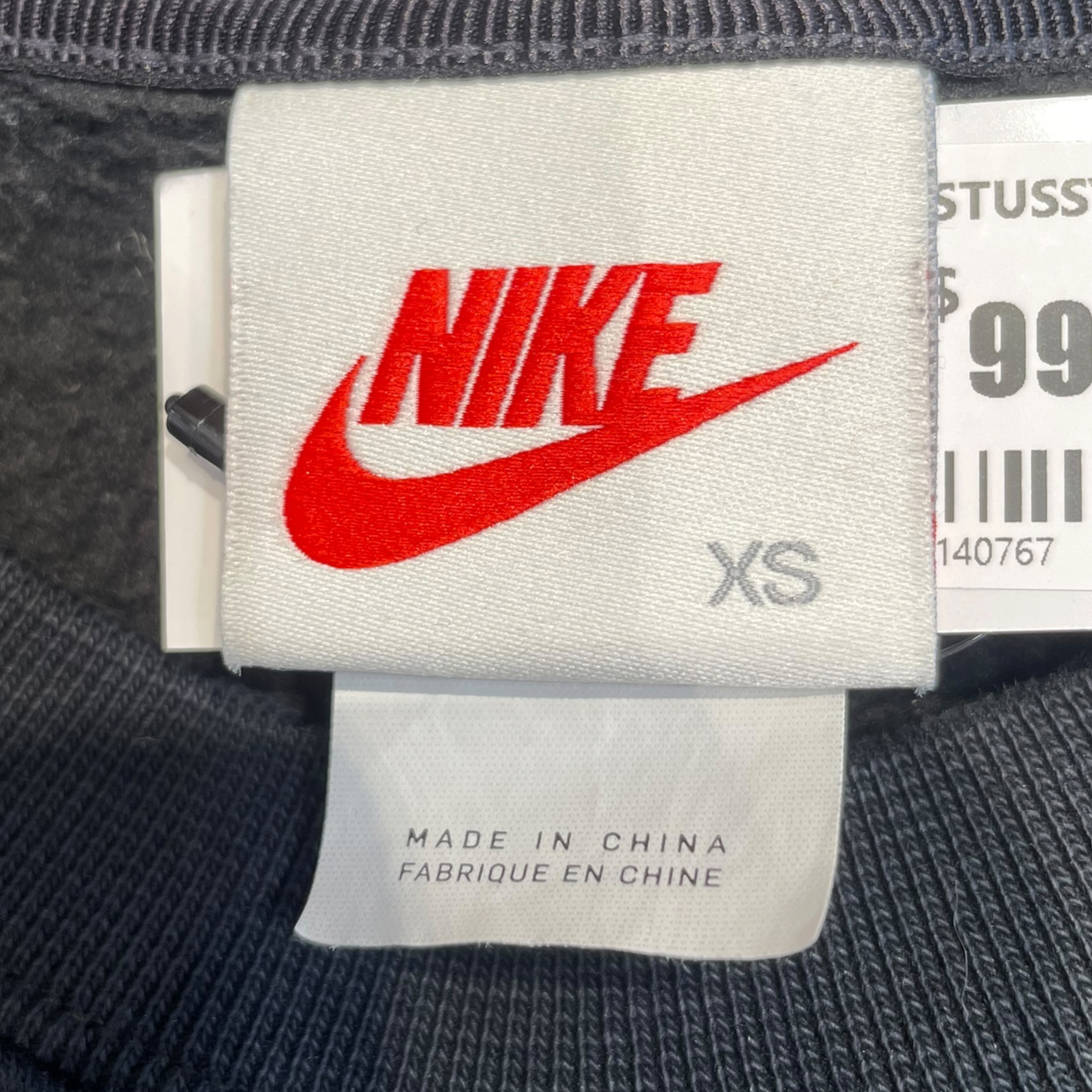 NIKE/STUSSY/Heavy Sweater/XS/Cotton/BLK/Pullover/NIKE X STUSSY INTERNATIONAL view 3