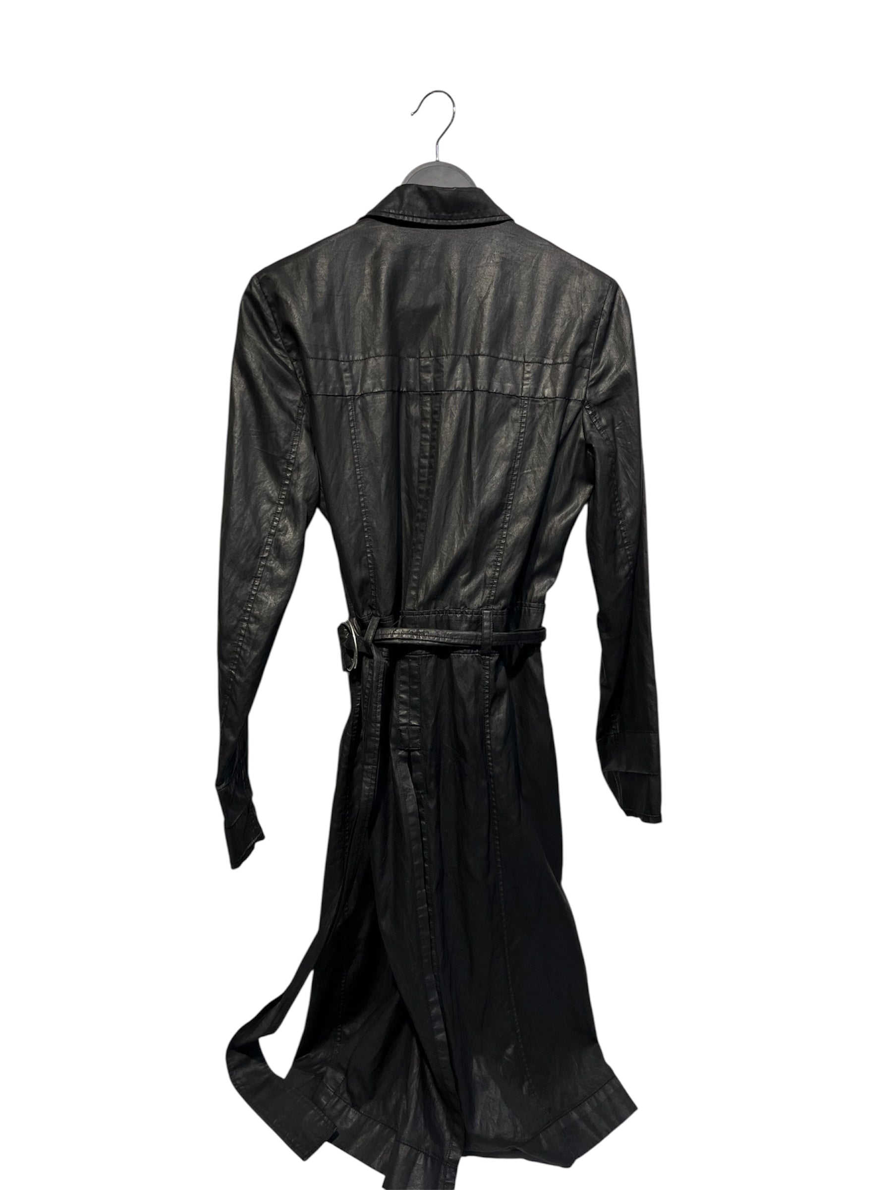 Helmut Lang/Trench Coat/M/Cotton/BLK/ view 2