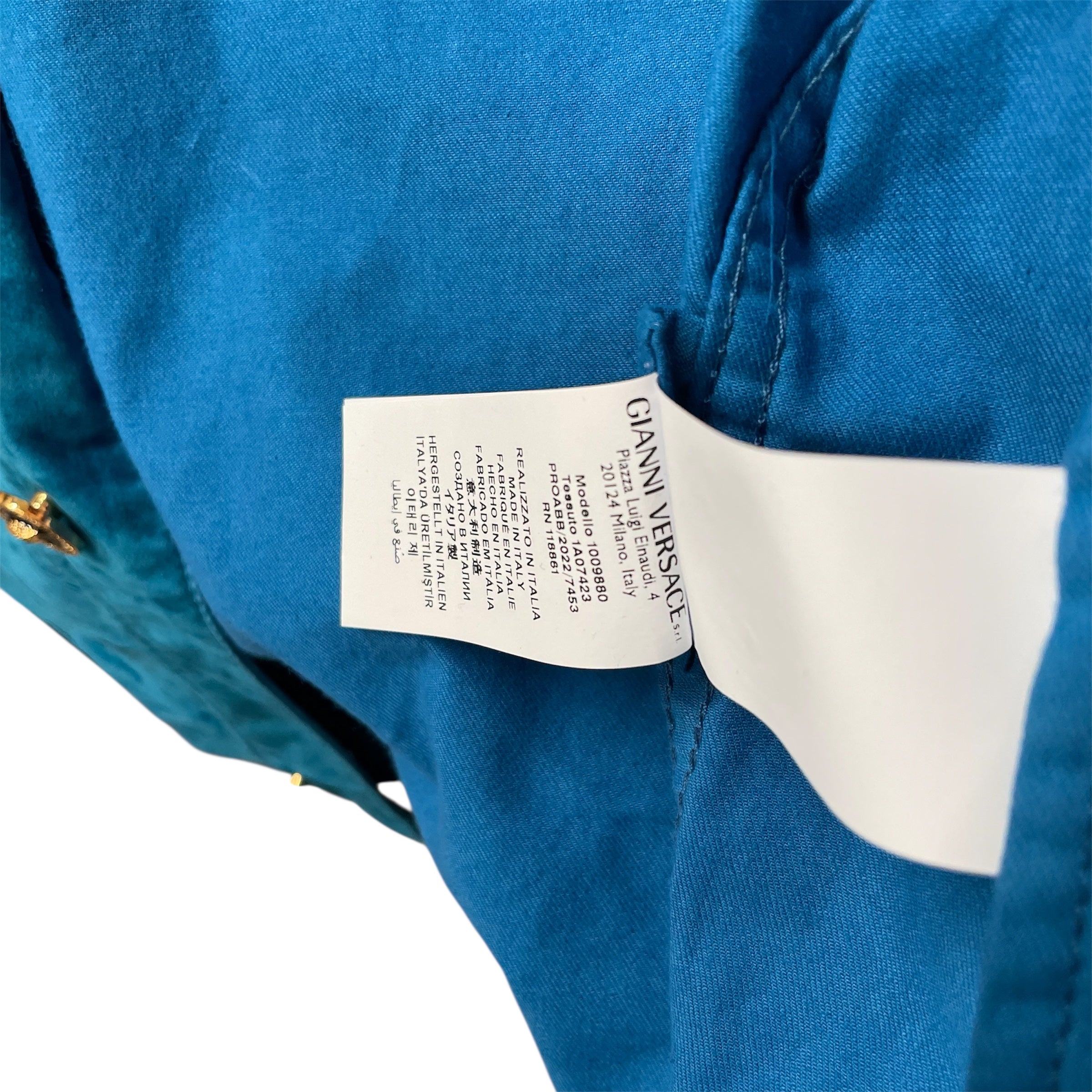 VERSACE/Denim Jkt/54/Velour/BLU/MEDUSA VELVET JACKET view 5