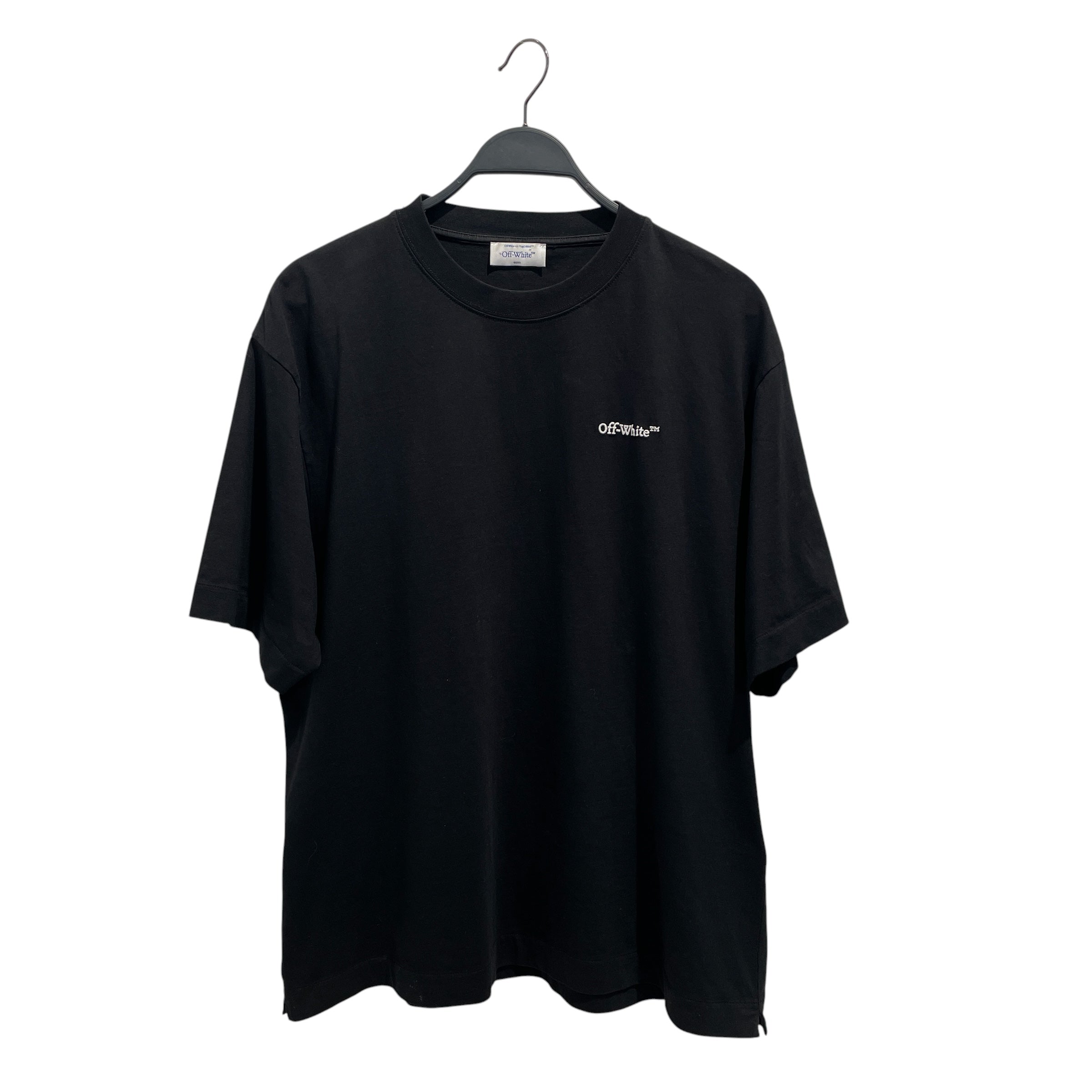 OFF-WHITE/T-Shirt/M/Cotton/BLK/Graphic/LOGO EMBROIDERED view 1