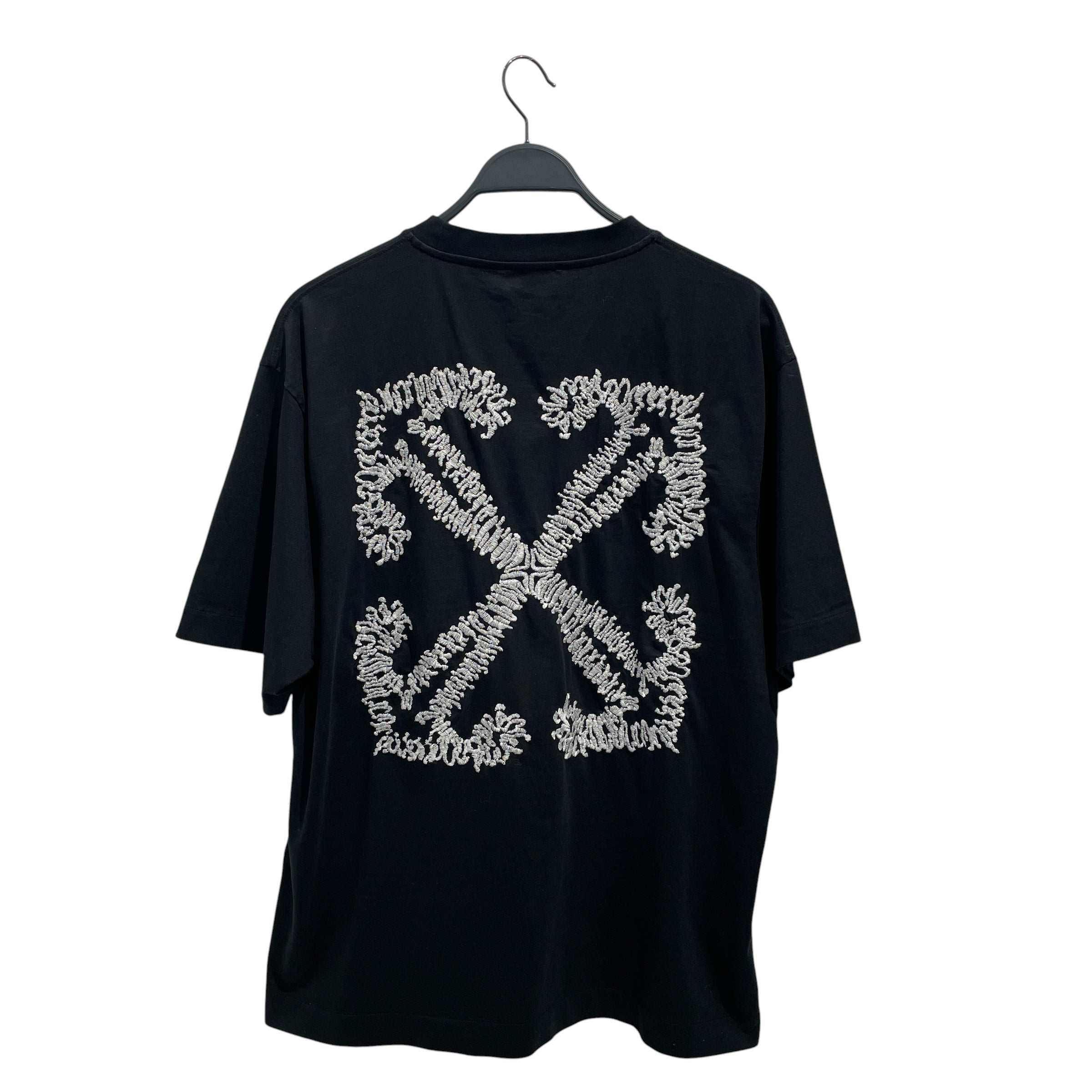 OFF-WHITE/T-Shirt/M/Cotton/BLK/Graphic/LOGO EMBROIDERED view 2