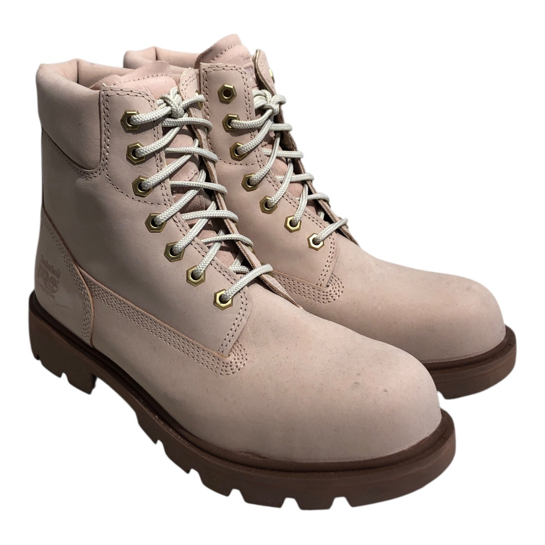 Timberland/Lace Up Boots/US 9/Leather/PNK/Pro Sawhorse view 1