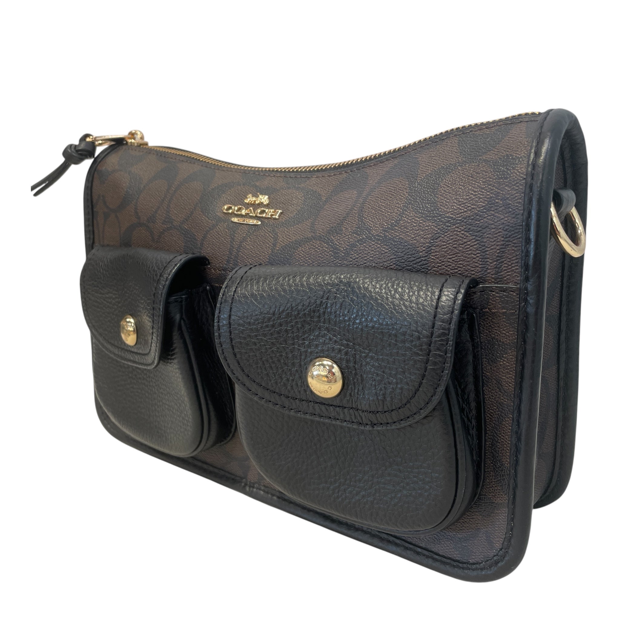 COACH/Cross Body Bag/Monogram/Leather/BRW/ view 6