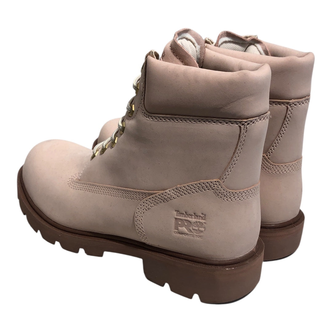 Timberland/Lace Up Boots/US 9/Leather/PNK/Pro Sawhorse view 2