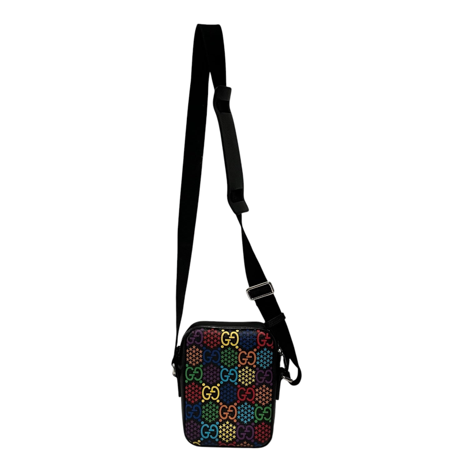 GUCCI/Cross Body Bag/Monogram/Leather/MLT/psych crossbody view 2