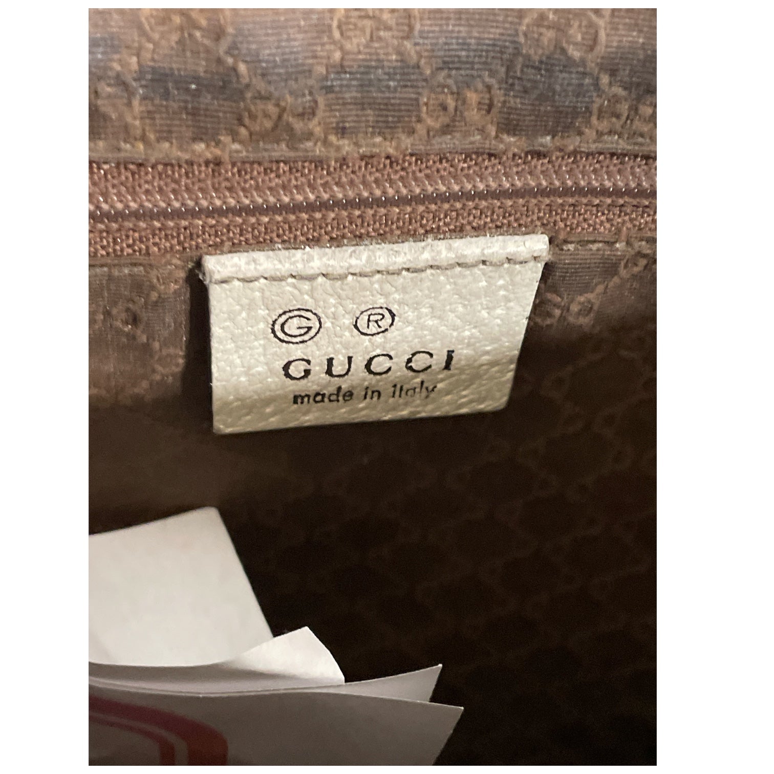 GUCCI/Tote Bag/Monogram/Leather/BEG/Cowboy boot print view 4