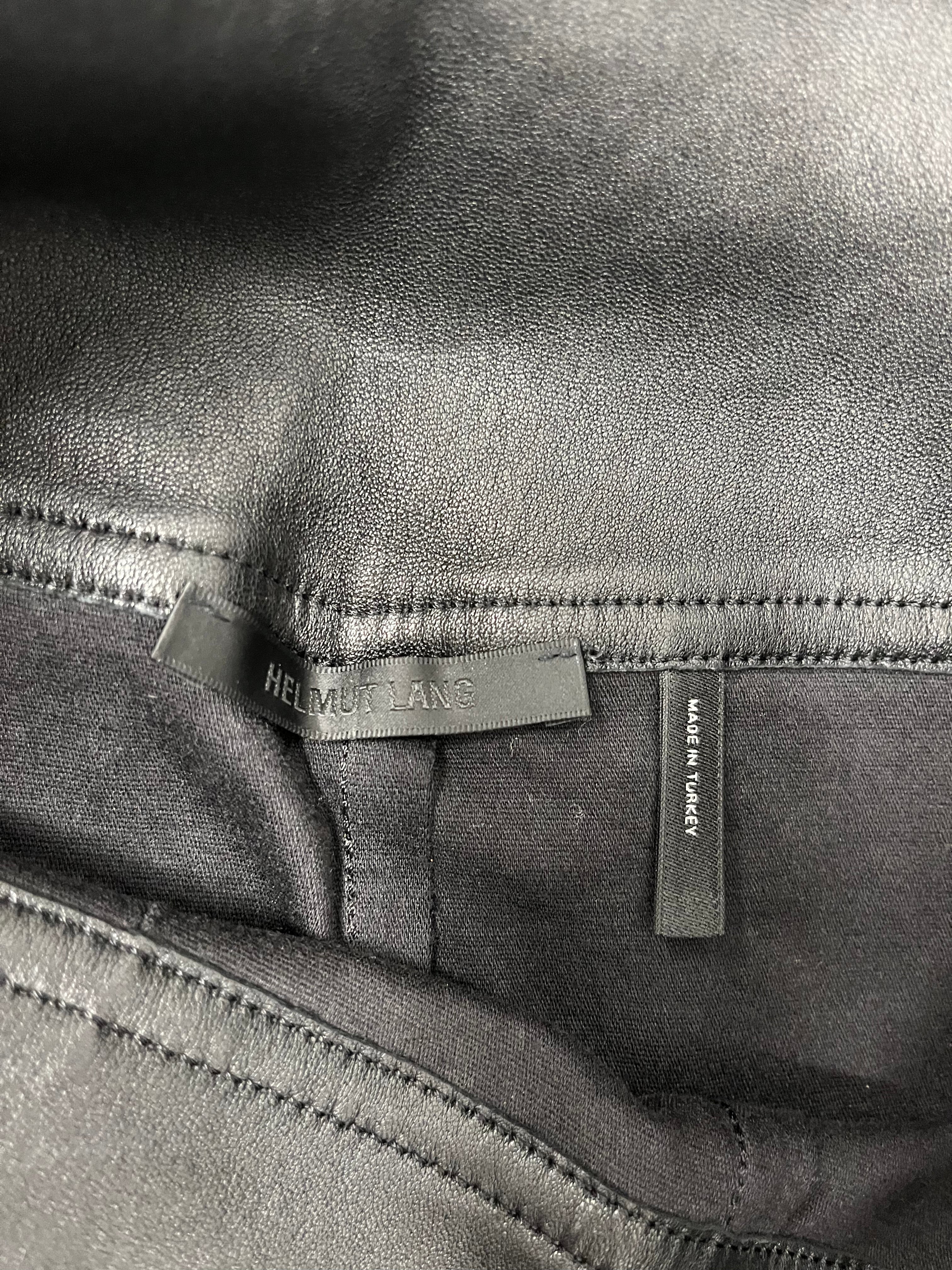 Helmut Lang/Shorts/2/Leather/BLK/LEATHER BIKER SHORT view 3