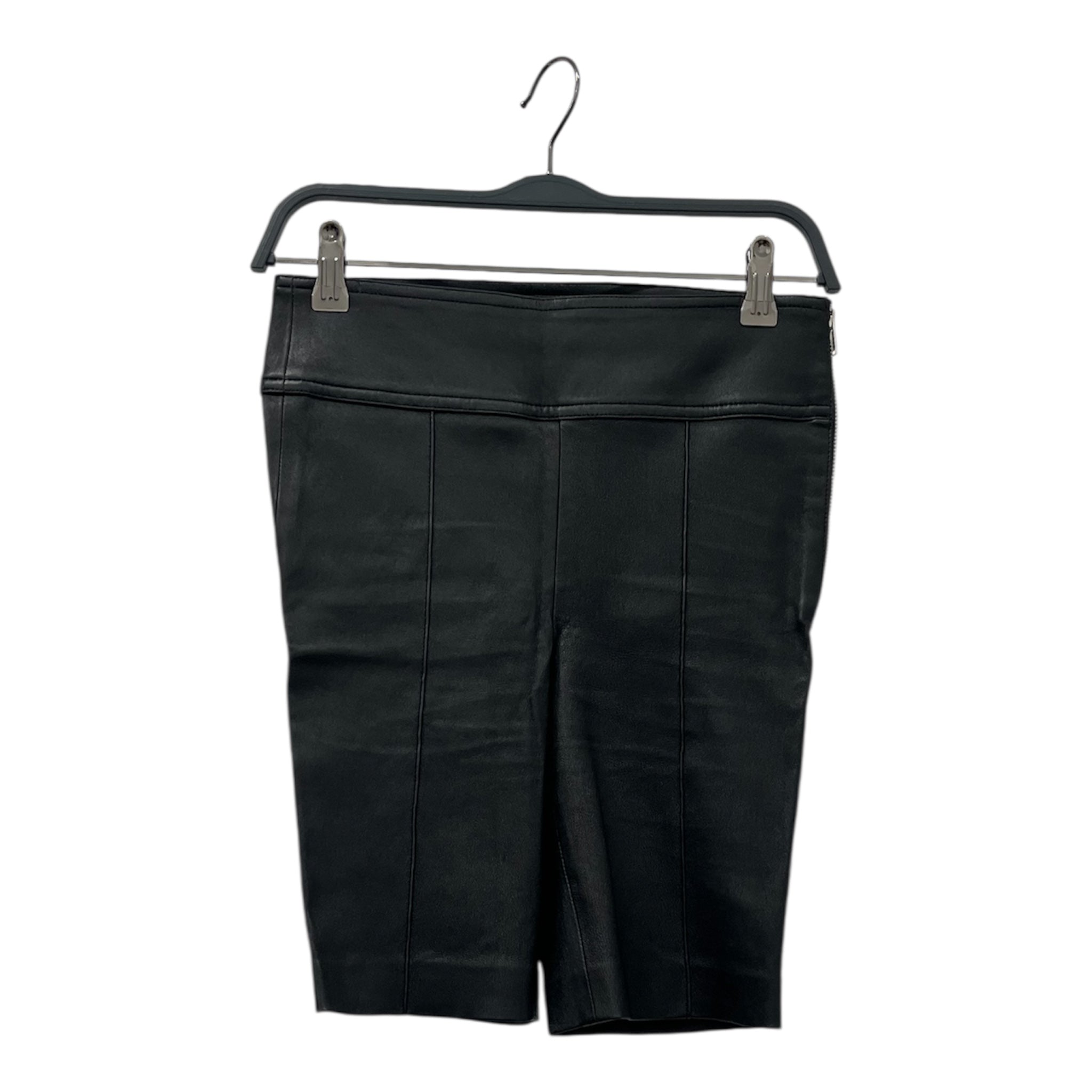 Helmut Lang/Shorts/2/Leather/BLK/LEATHER BIKER SHORT view 1