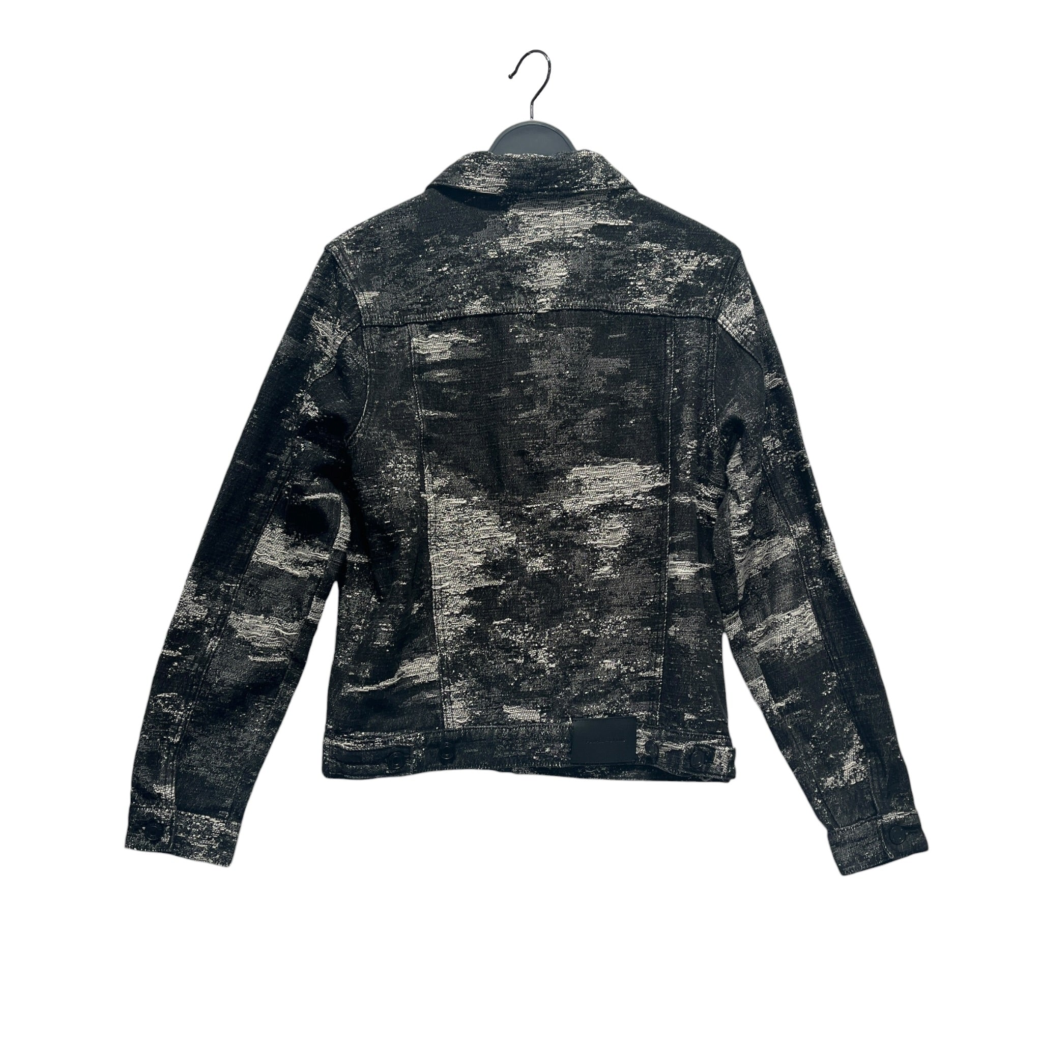 PURPLE BRAND/Denim Jkt/M/Cotton/BLK/All Over Print/BLACK AND WHITE JACQUARD view 2