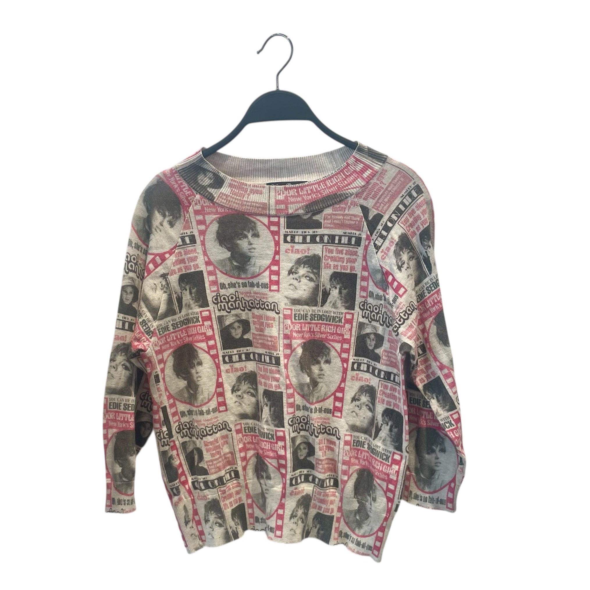 HYSTERIC GLAMOUR/LS T-Shirt/FREE/Cotton/PNK/All Over Print/CIAO MANHATTAN MAGAZINE view 1