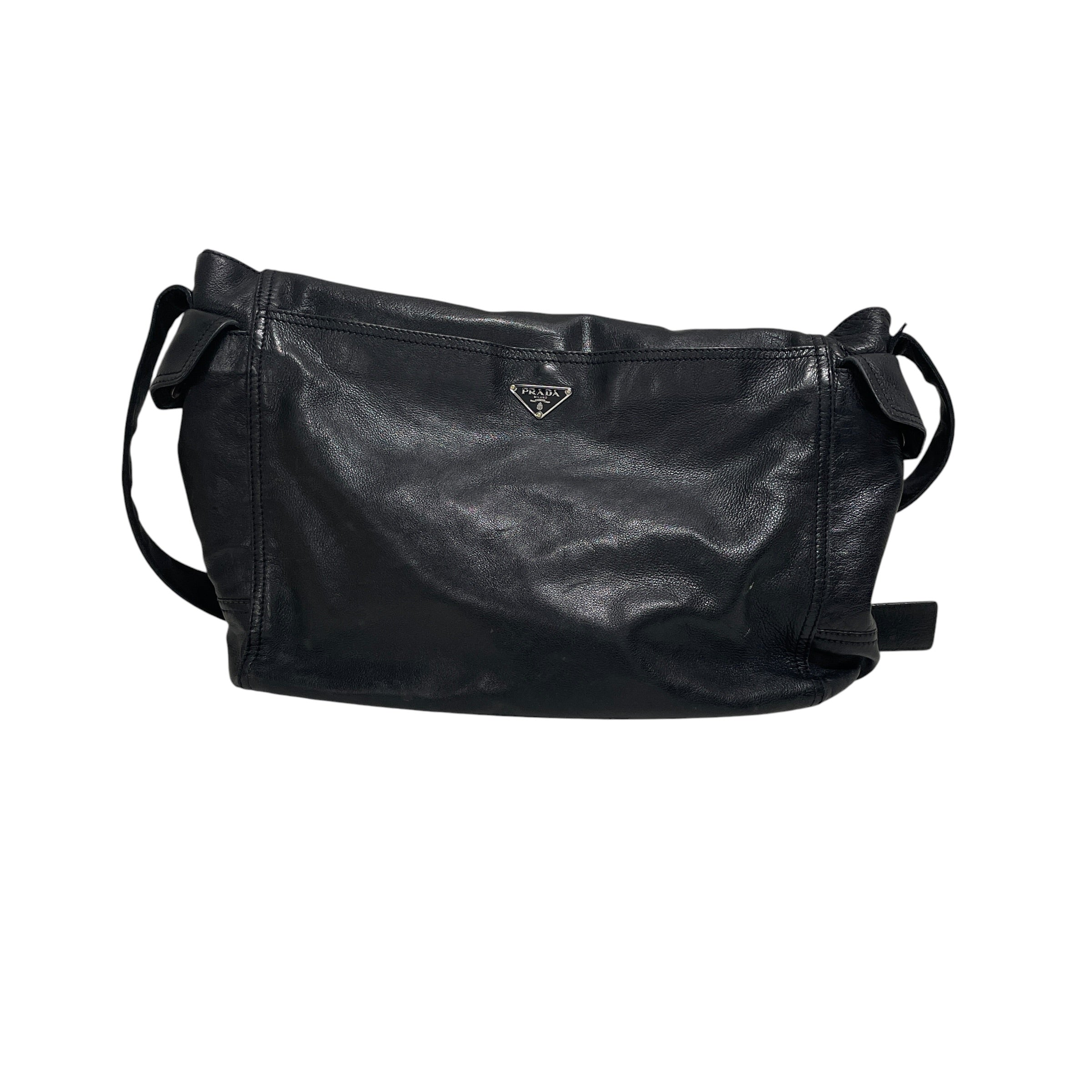 PRADA/Cross Body Bag/Leather/BLK/78QYR66 view 2