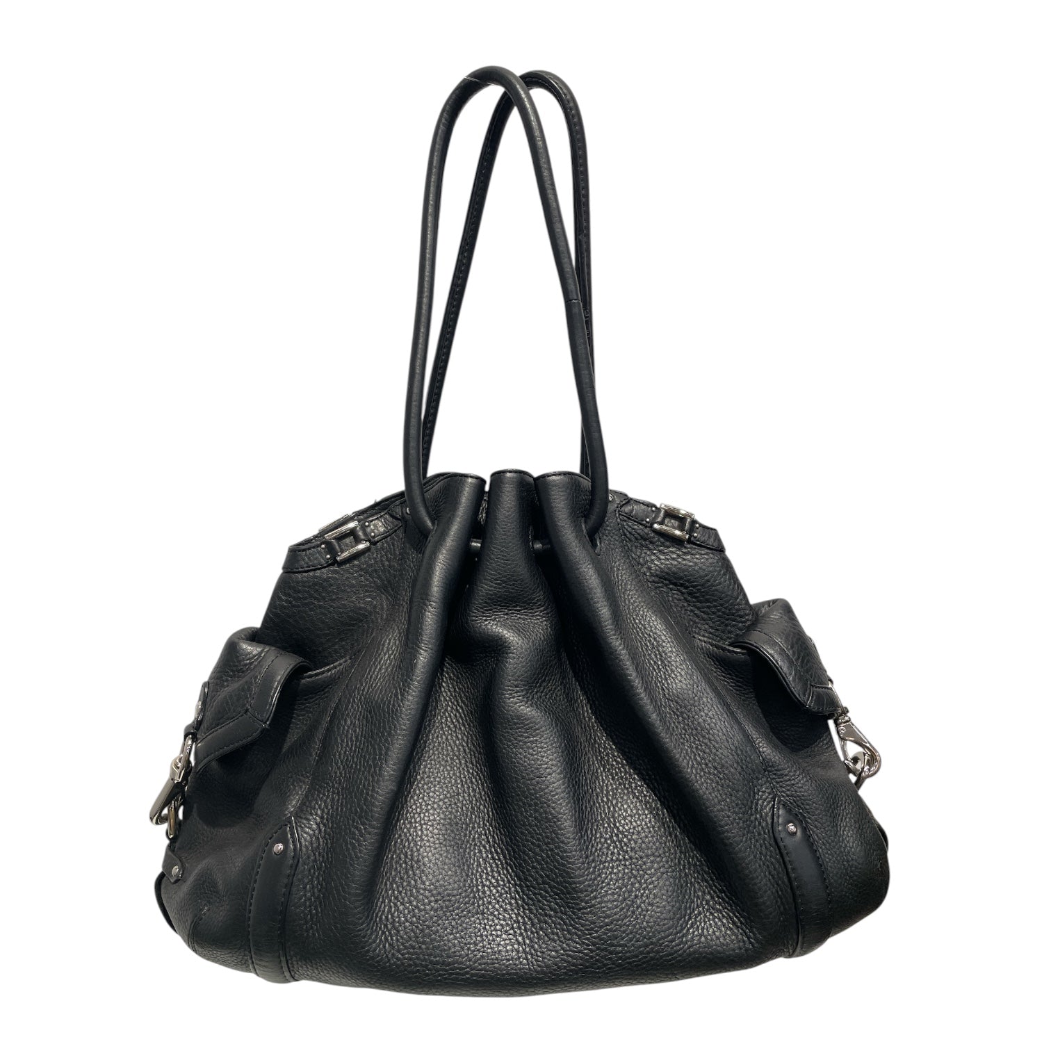 COLE HAAN/Hand Bag/Leather/BLK/Village Hobo Satchel Bag view 5