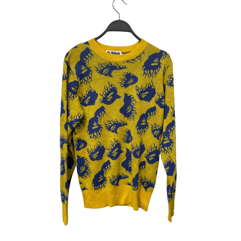 A BATHING APE/Sweater/M/Graphic/Wool/YEL/