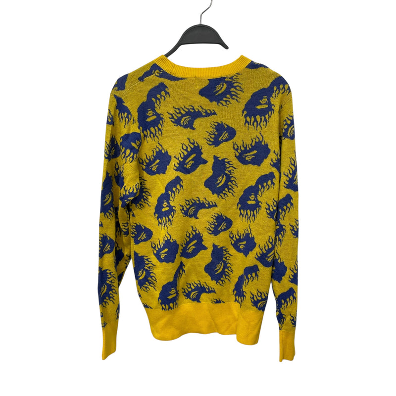 A BATHING APE/Sweater/M/Graphic/Wool/YEL/