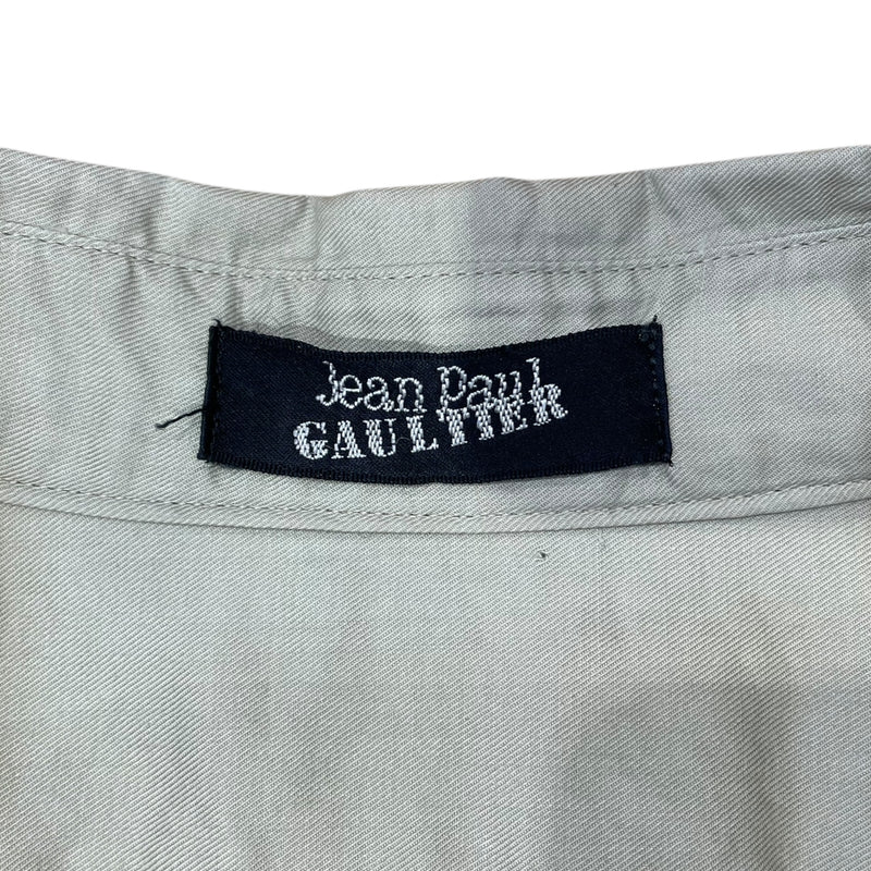 Jean Paul Gaultier/Shirt Dress/M/Cotton/BLK/Mini Length/Khaki Top