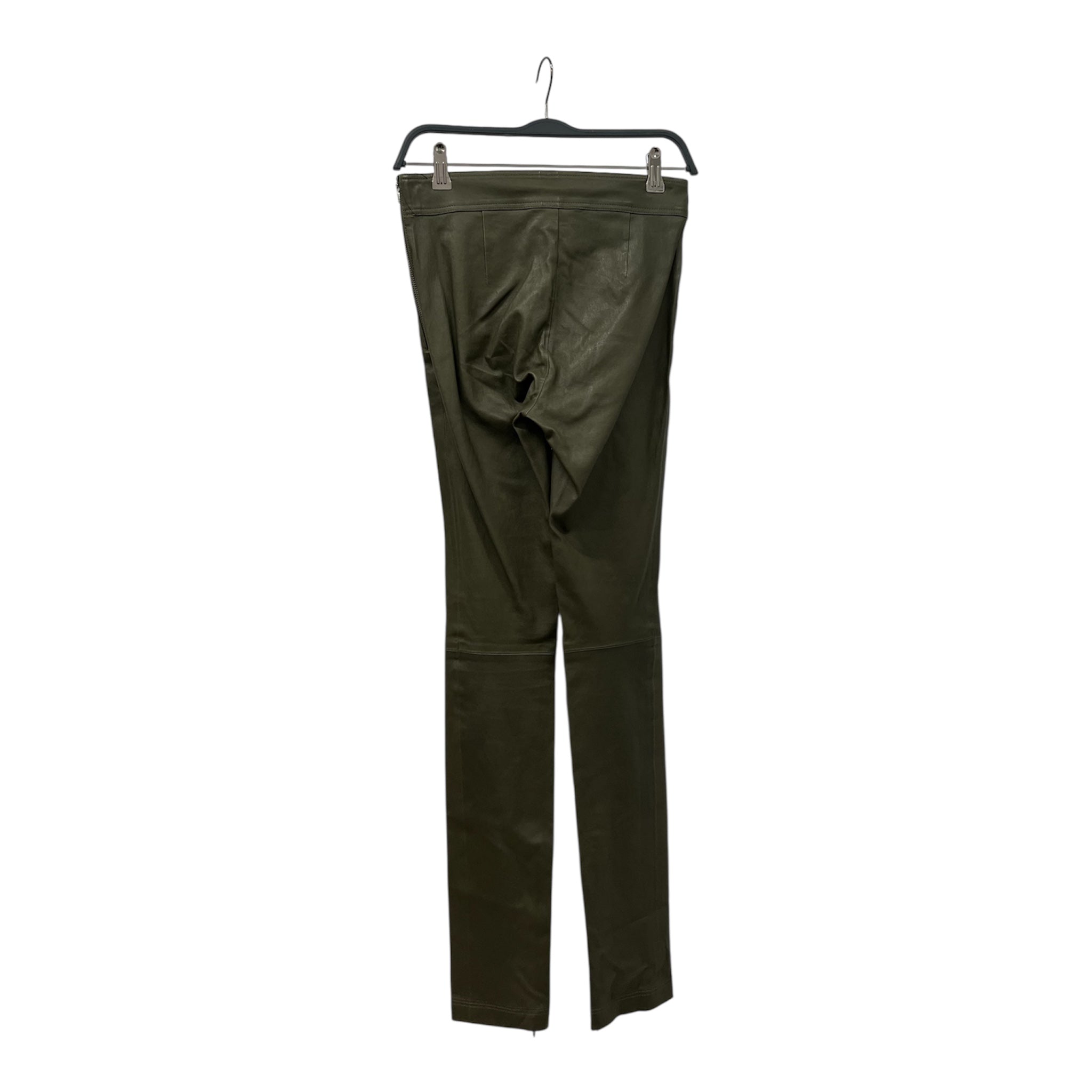 Helmut Lang/Skinny Pants/Leather/GRN/SKINNY ZIP ANKLE LEATHER PANT view 2
