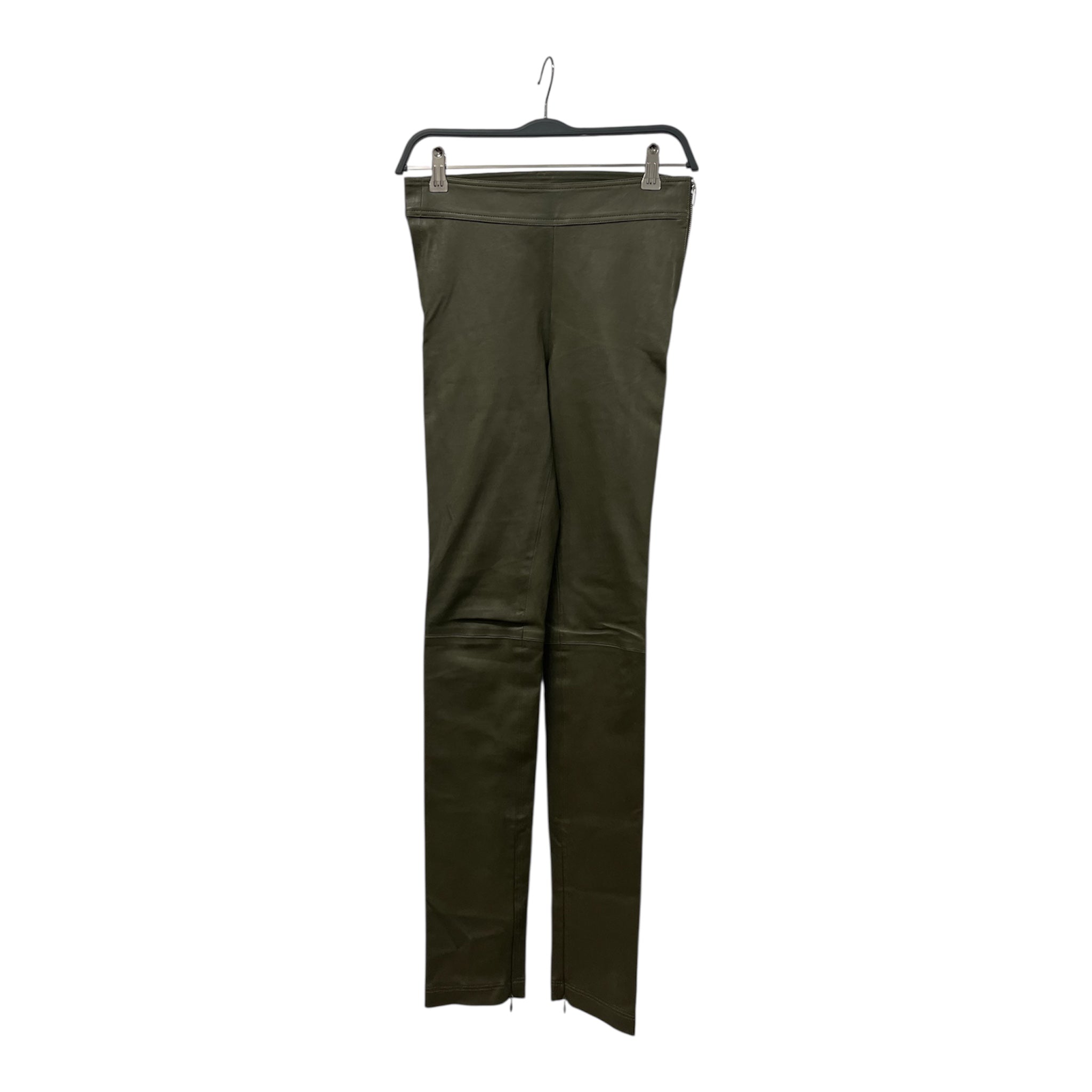 Helmut Lang/Skinny Pants/Leather/GRN/SKINNY ZIP ANKLE LEATHER PANT view 1