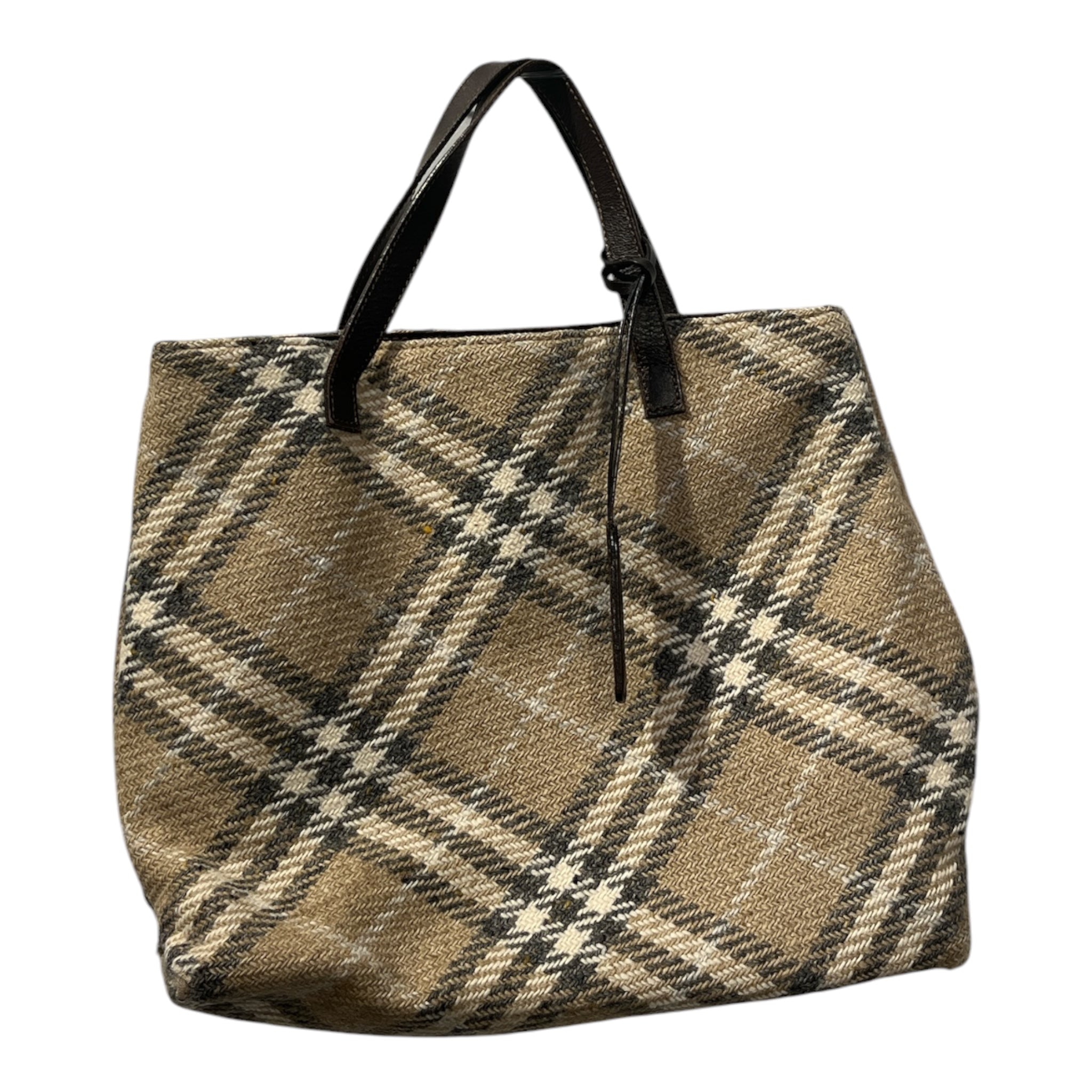 BURBERRY LONDON/Tote Bag/Tartan/MLT/GREY WHITE BEIGE view 1