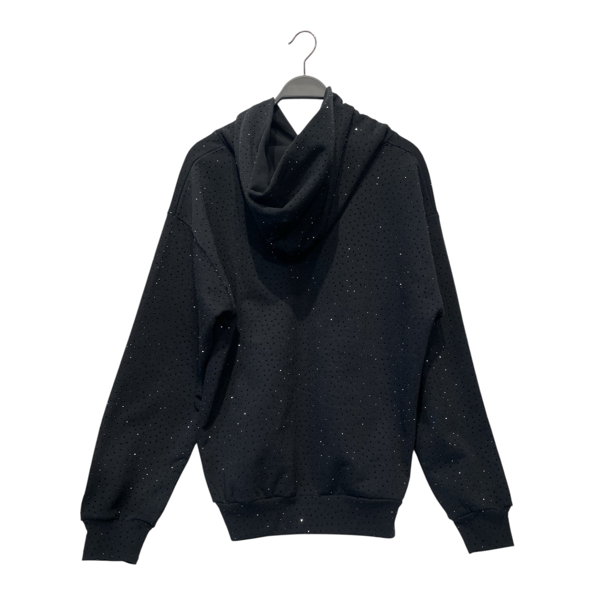 Sp5der/Hoodie/L/Iridescent/Cotton/BLK/VVS BLACK RHINESTONES view 2