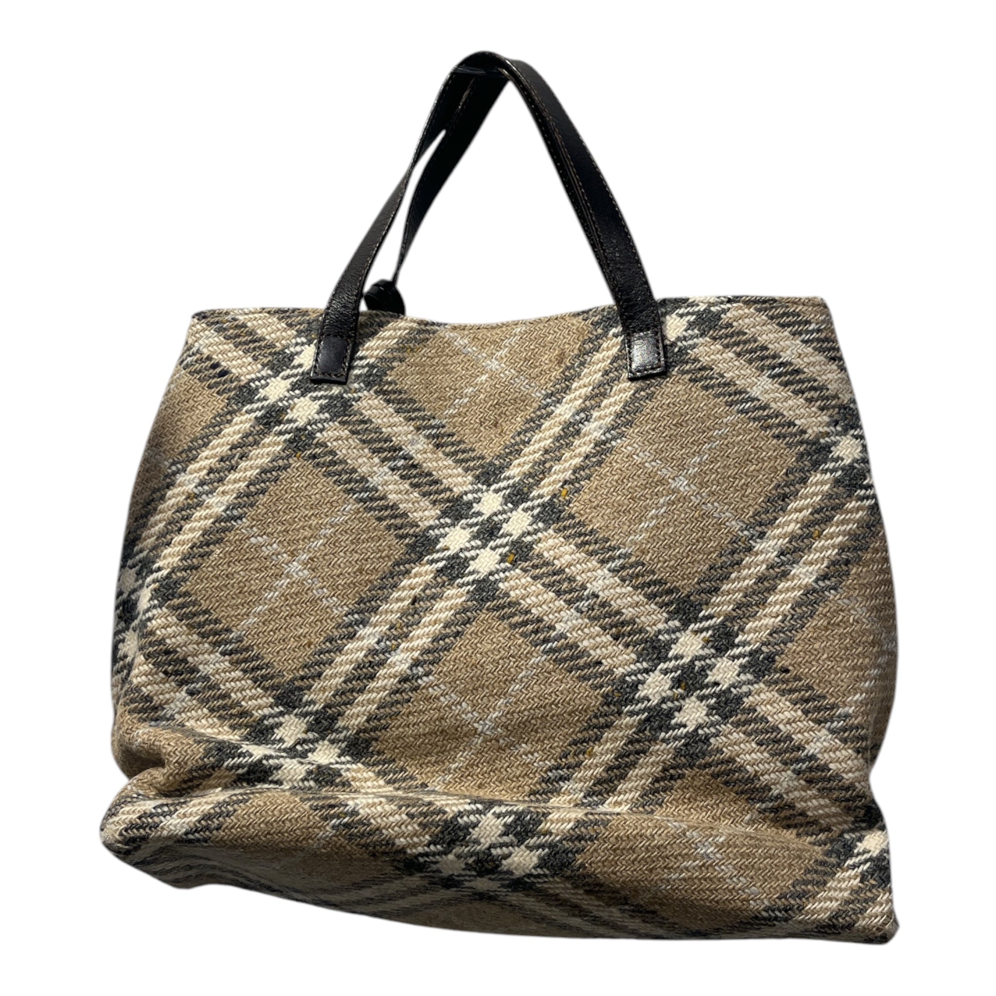 BURBERRY LONDON/Tote Bag/Tartan/MLT/GREY WHITE BEIGE view 2