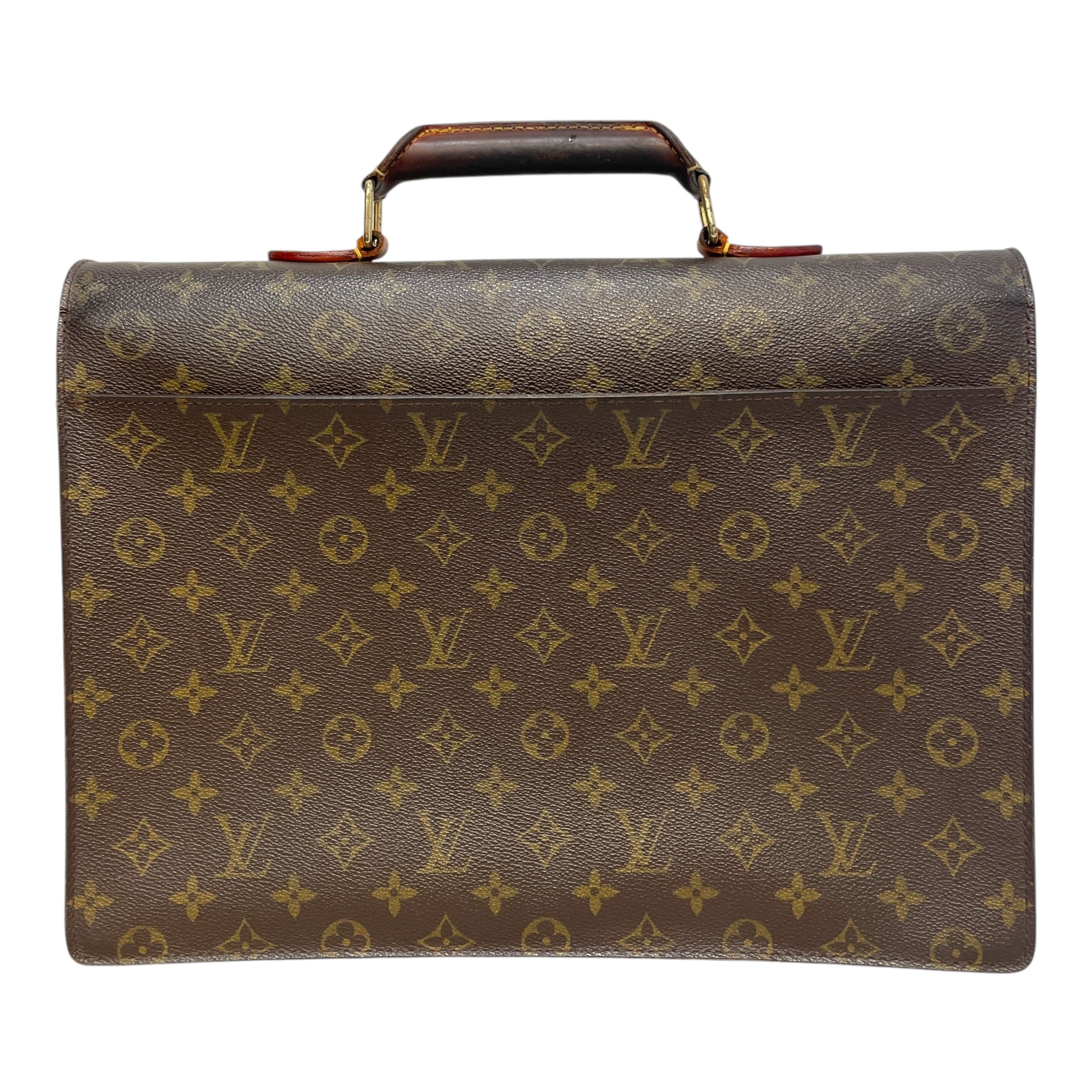 LOUIS VUITTON/Hand Bag/Monogram/Leather/BRW/Serviette Conseiller Briefcase view 3