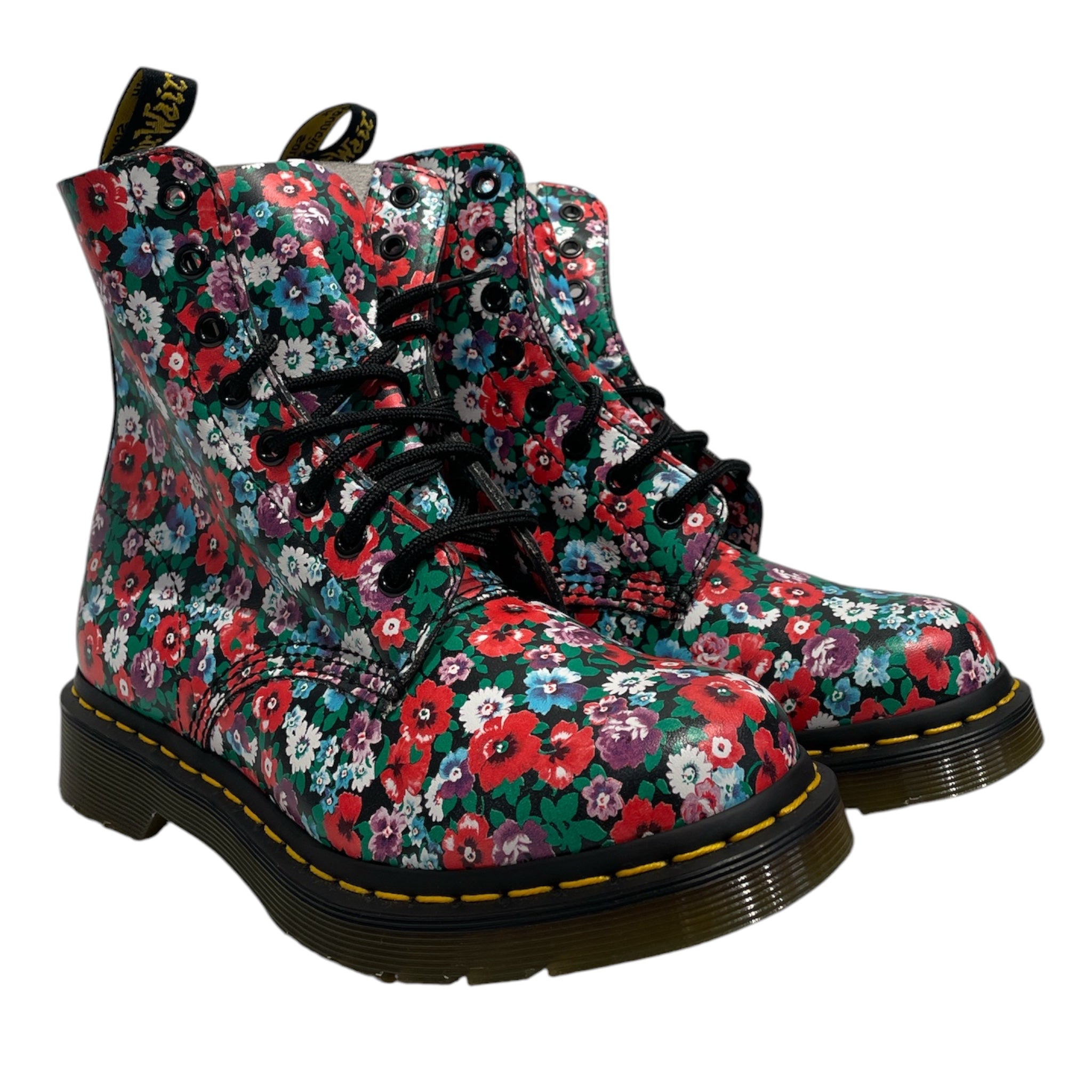 Dr.Martens/Lace Up Boots/US 7/Floral Pattern/MLT/PASCAL CK 01 P view 1