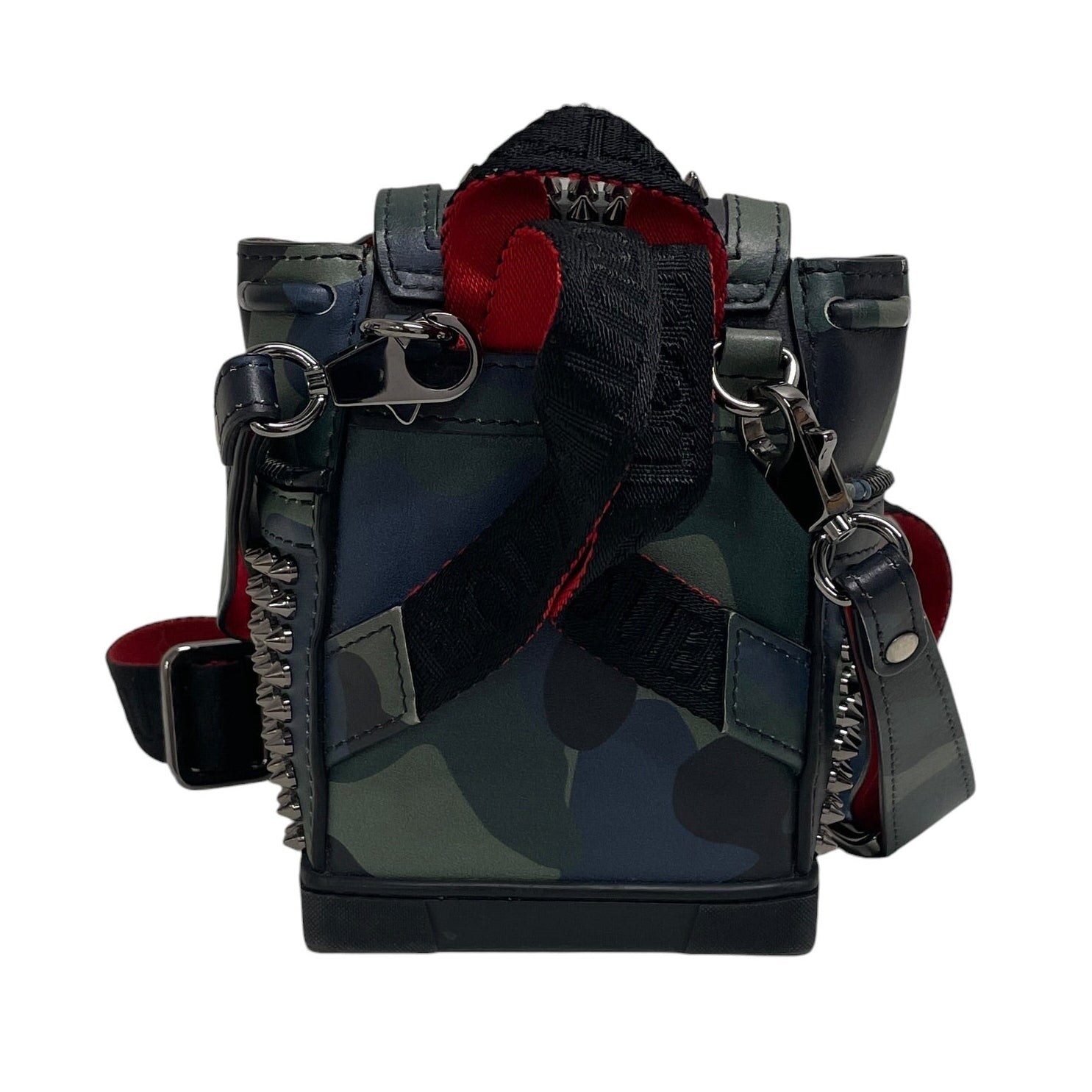 Christian Louboutin/Cross Body Bag/Camouflage/Leather/GRN/STUDDED view 2