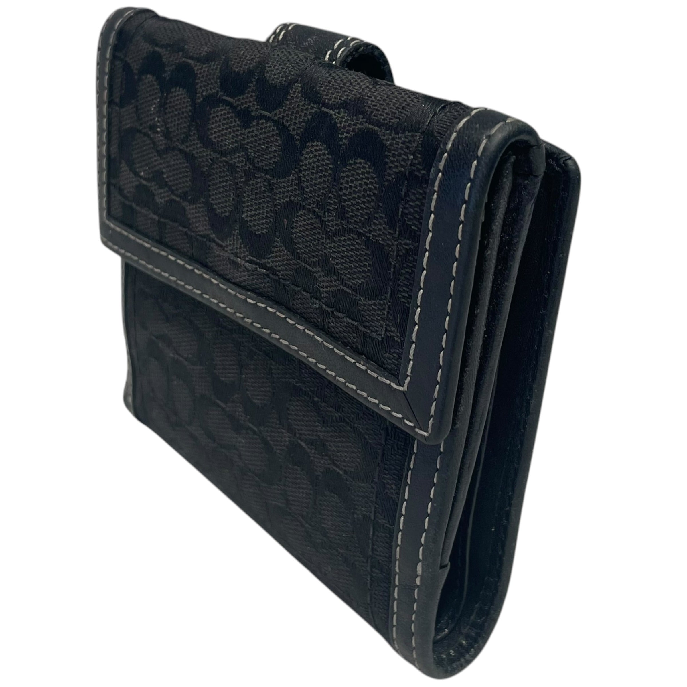 COACH/Bifold Wallet/BLK/Soho Buckle wallet with metal view 2