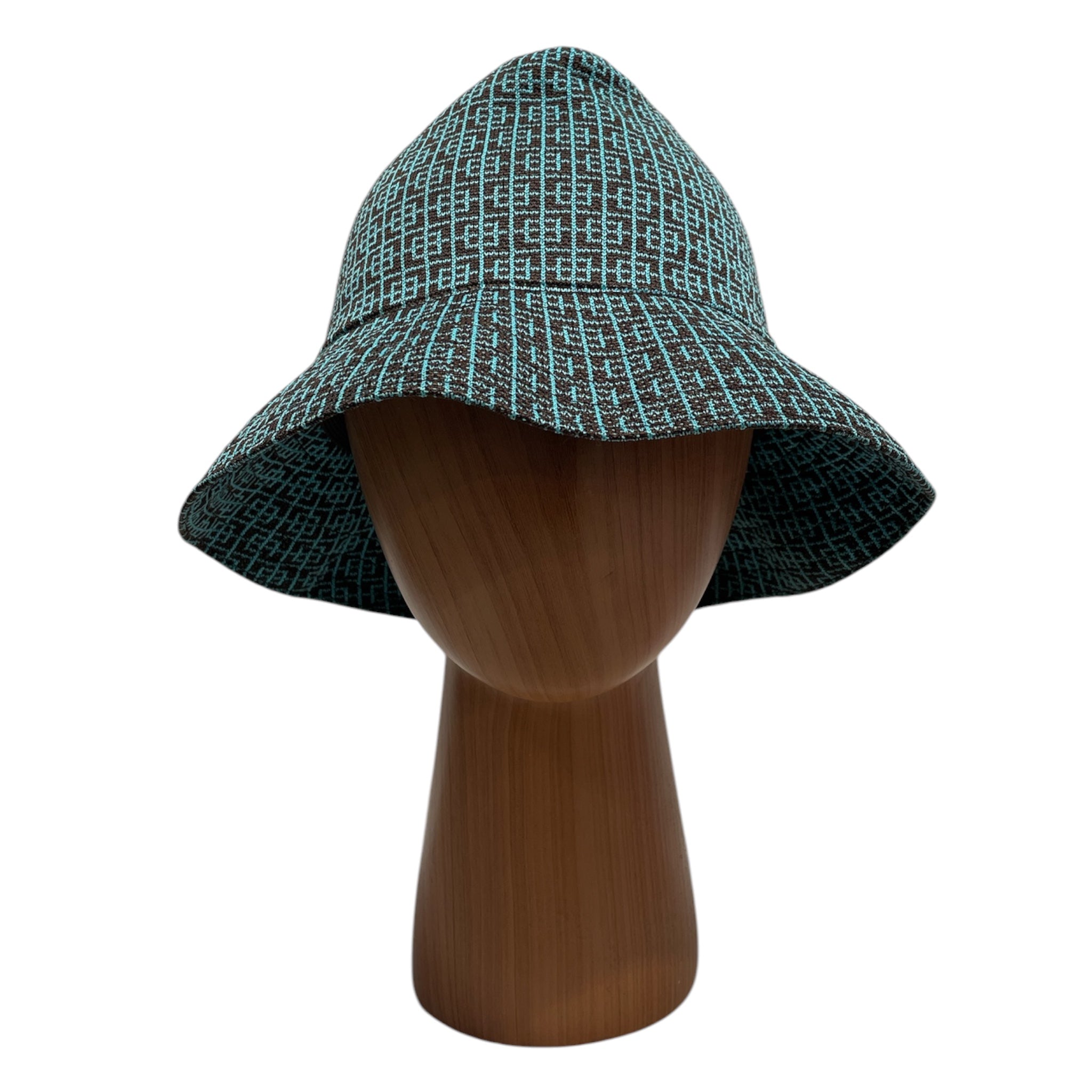 KANGOL/Bucket Hat/M/Plaid/Cotton/BLU/M's/Blue Square Pattern view 1