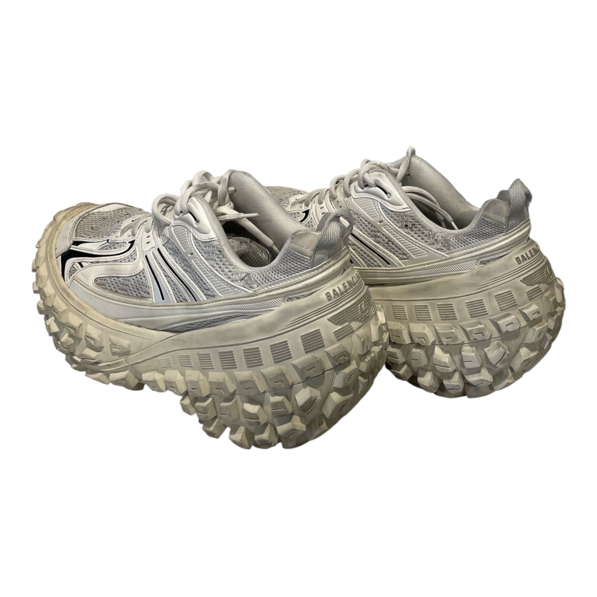 BALENCIAGA/Low-Sneakers/US 10/Cotton/WHT/DEFENDER view 2