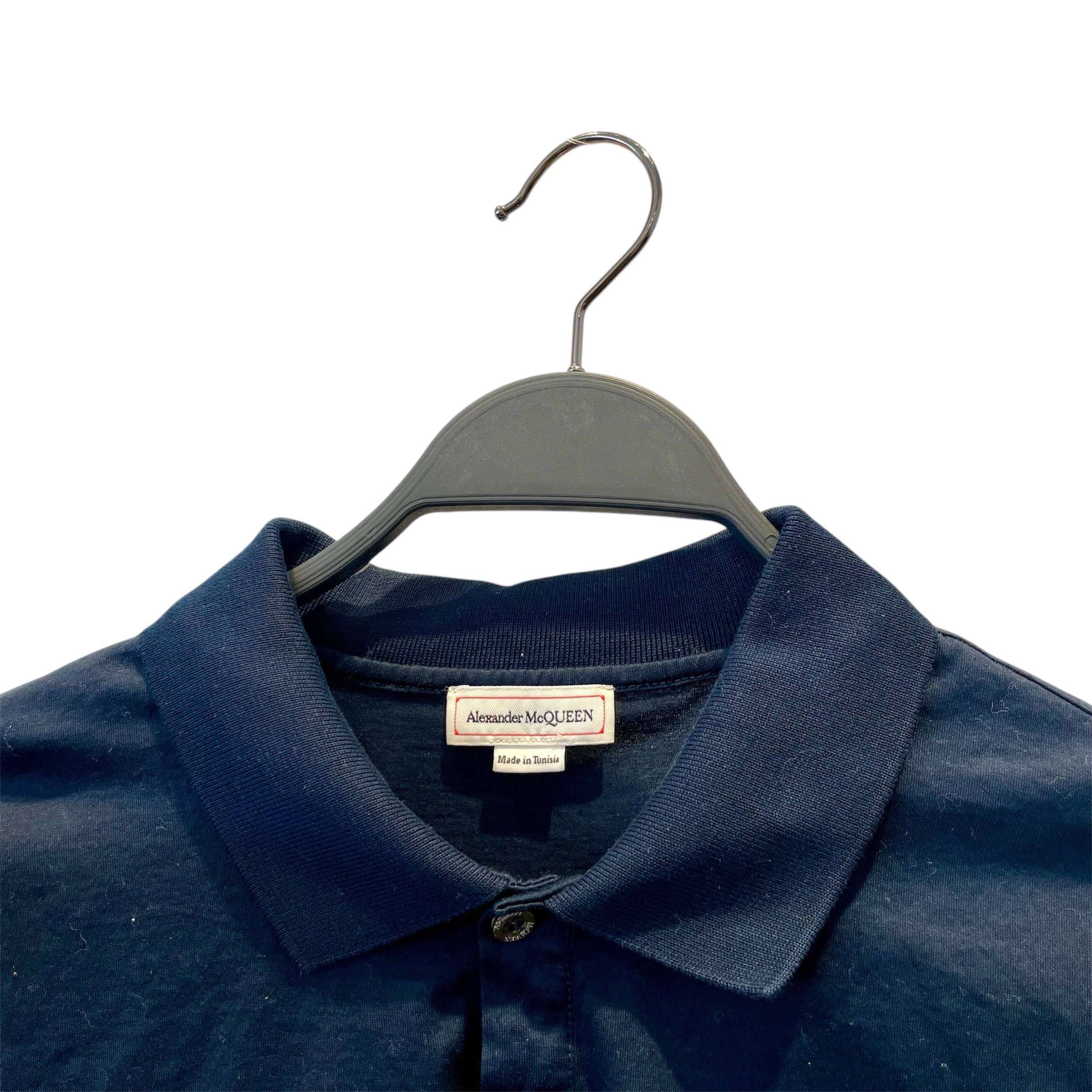 Alexander McQueen/Polo Shirt/XS/Cotton/BLU/Alexander McQueen Graffiti Mes view 3